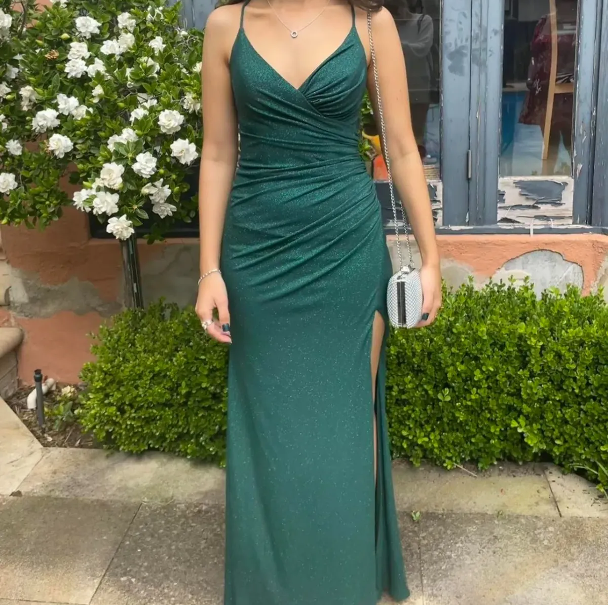 Tania Olsen Formal Maxi Dress Green Size 6 - Image 3