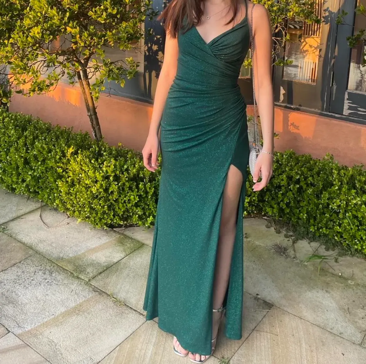 Tania Olsen Formal Maxi Dress Green Size 6 - Image 1