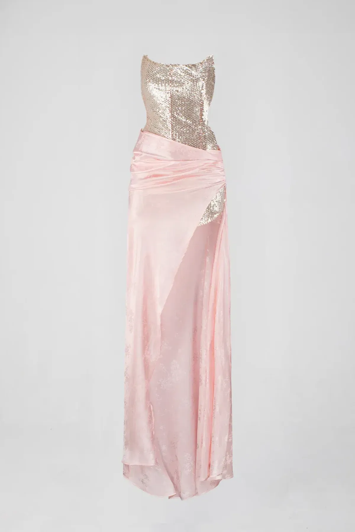 Atoir The Clara Gown Vintage Pink and Silver Size 10 - Image 6