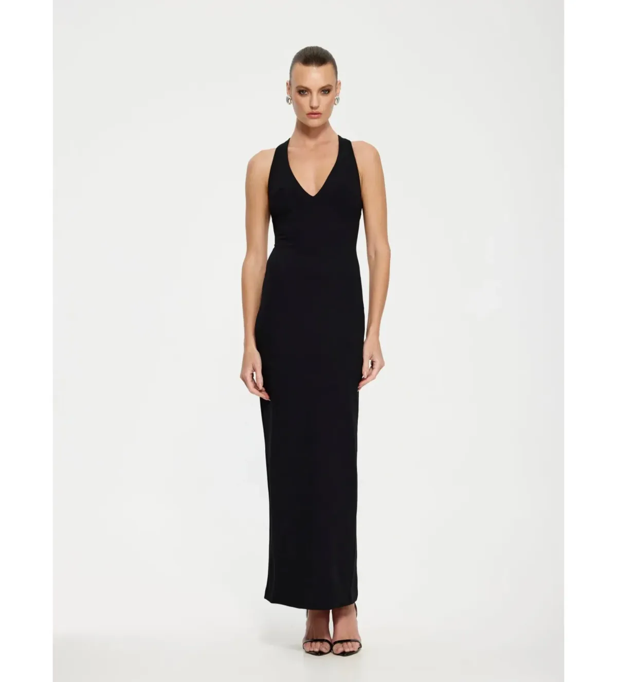 Effie Kats Black Eiza Gown in Black Size XS/ AU 6 - Image 1