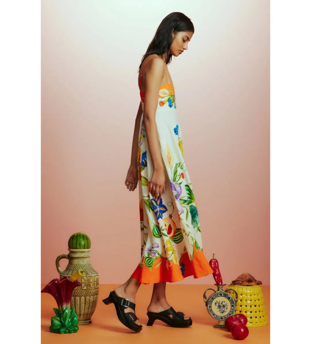 Alemais Flores Midi Sundress Floral Size 12 for rent on The Volte - main image