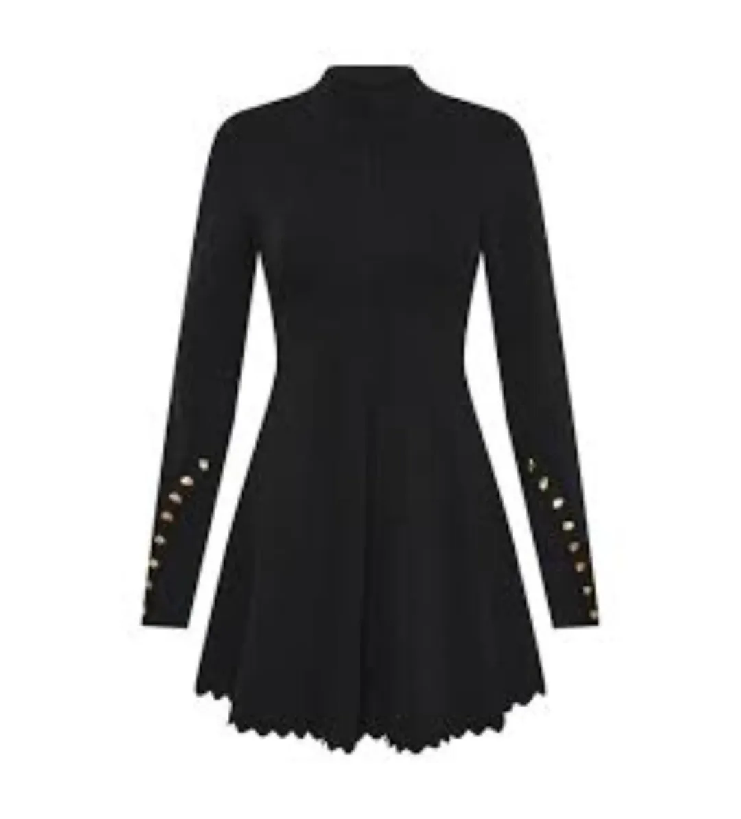 Aje Sylvia Knit Mini Dress Black Size AU 12 for rent on The Volte - main image