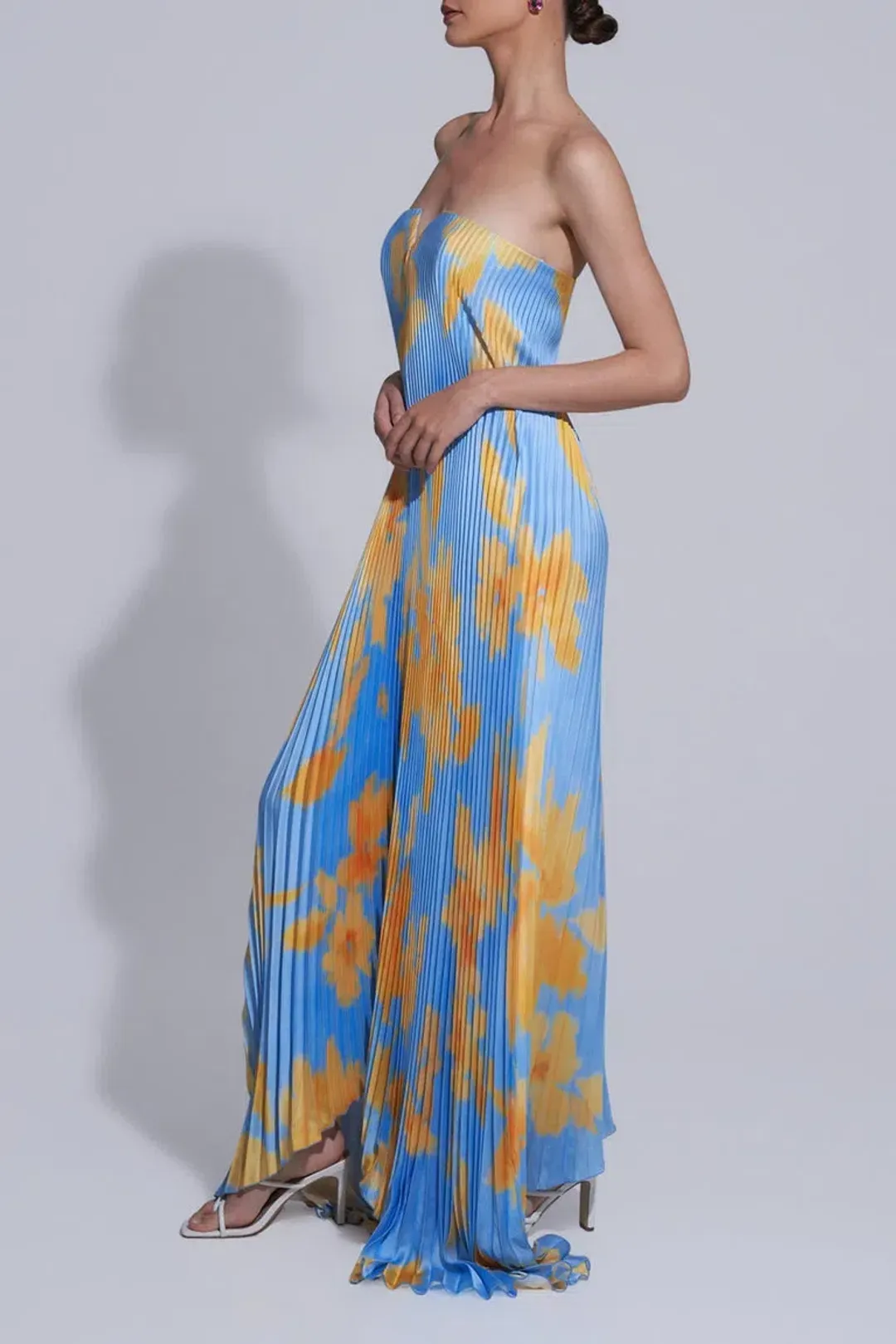 L'Idée Black Tie Jardin Maxi  Dress Blue Size 12 for rent on The Volte - main image