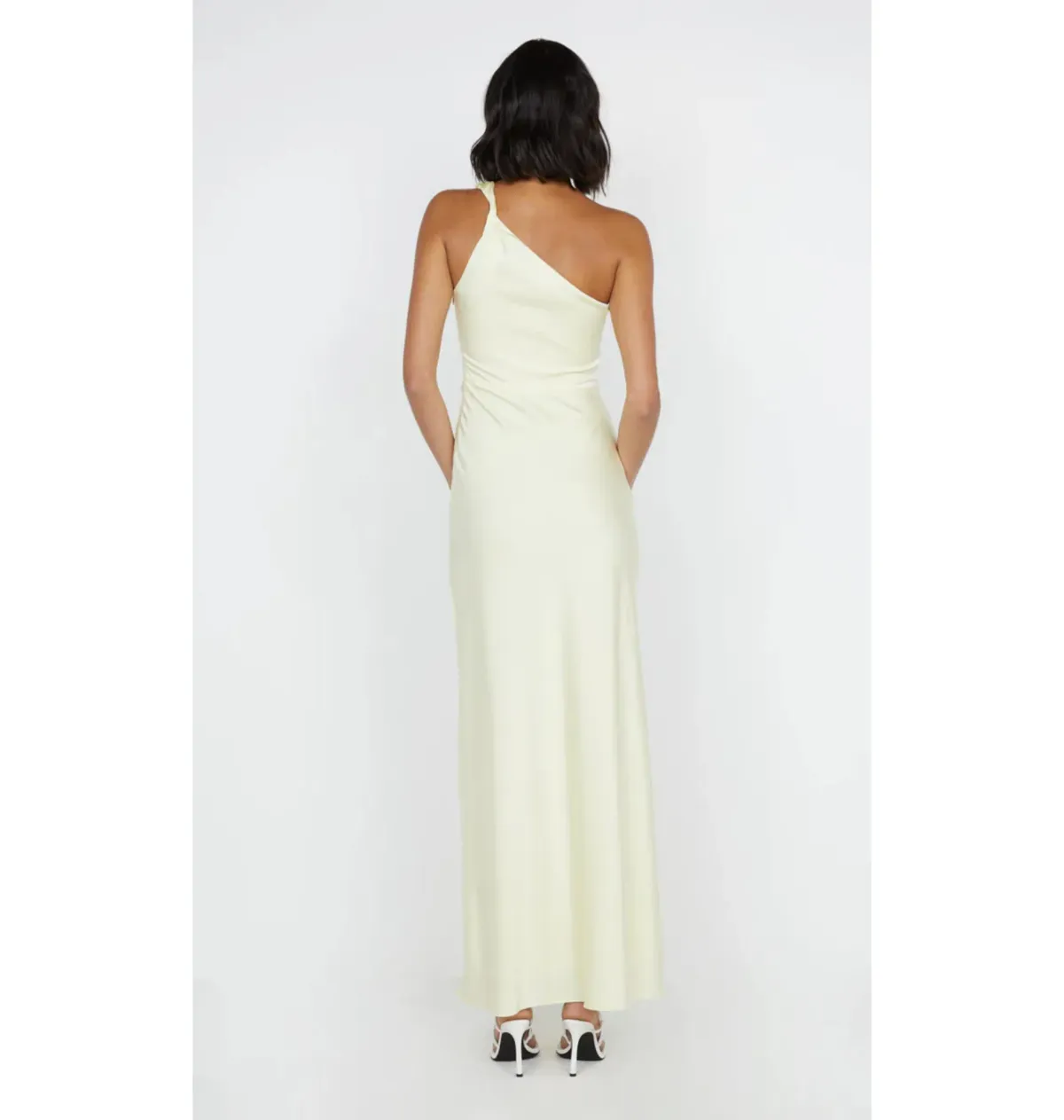 Bec & Bridge Lunetta Asym Dress in Ice Yellow Size AU 10  - Image 2