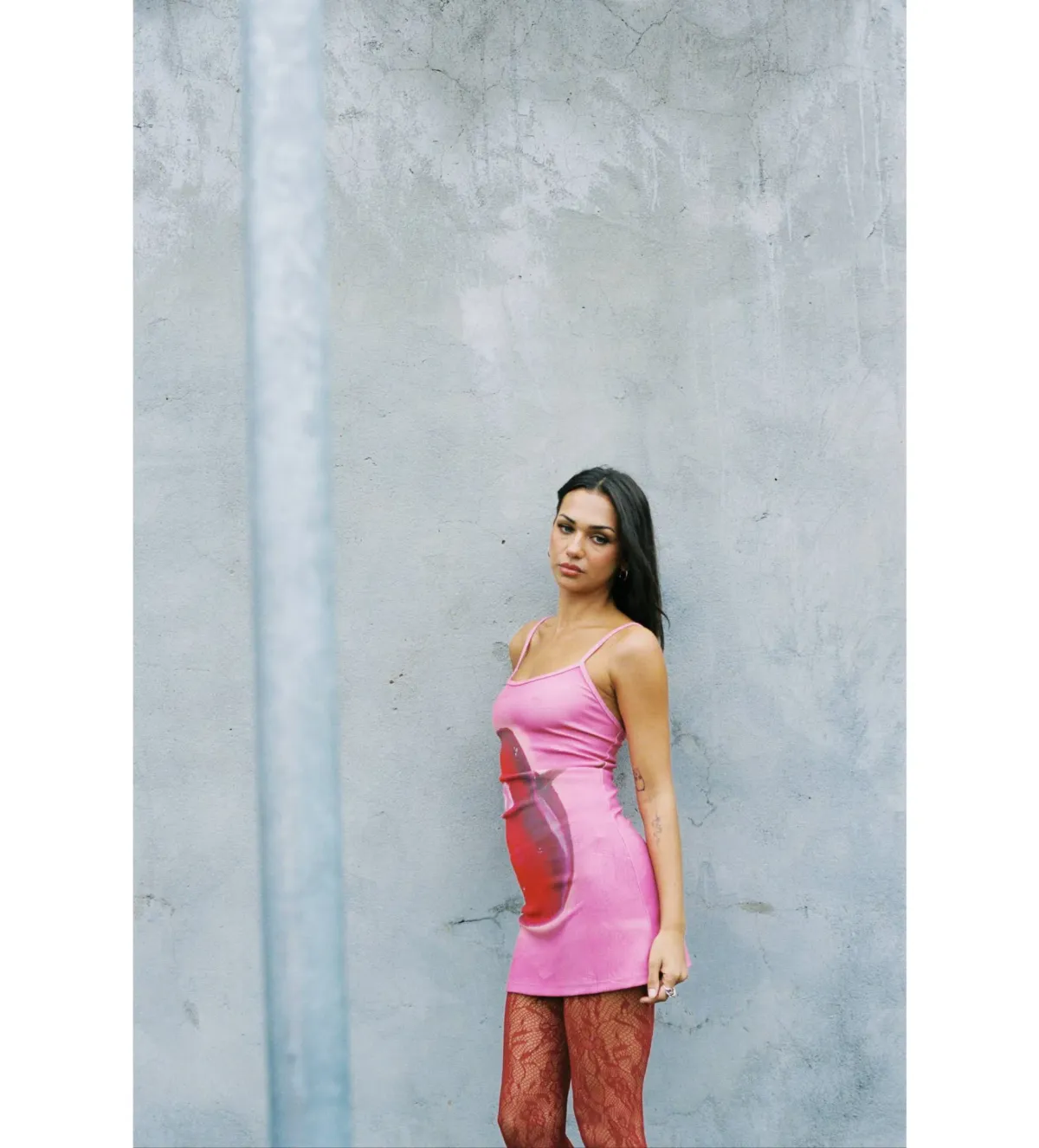 With Harper Lu Pink Cherry Dress Size AU 8 - Image 2