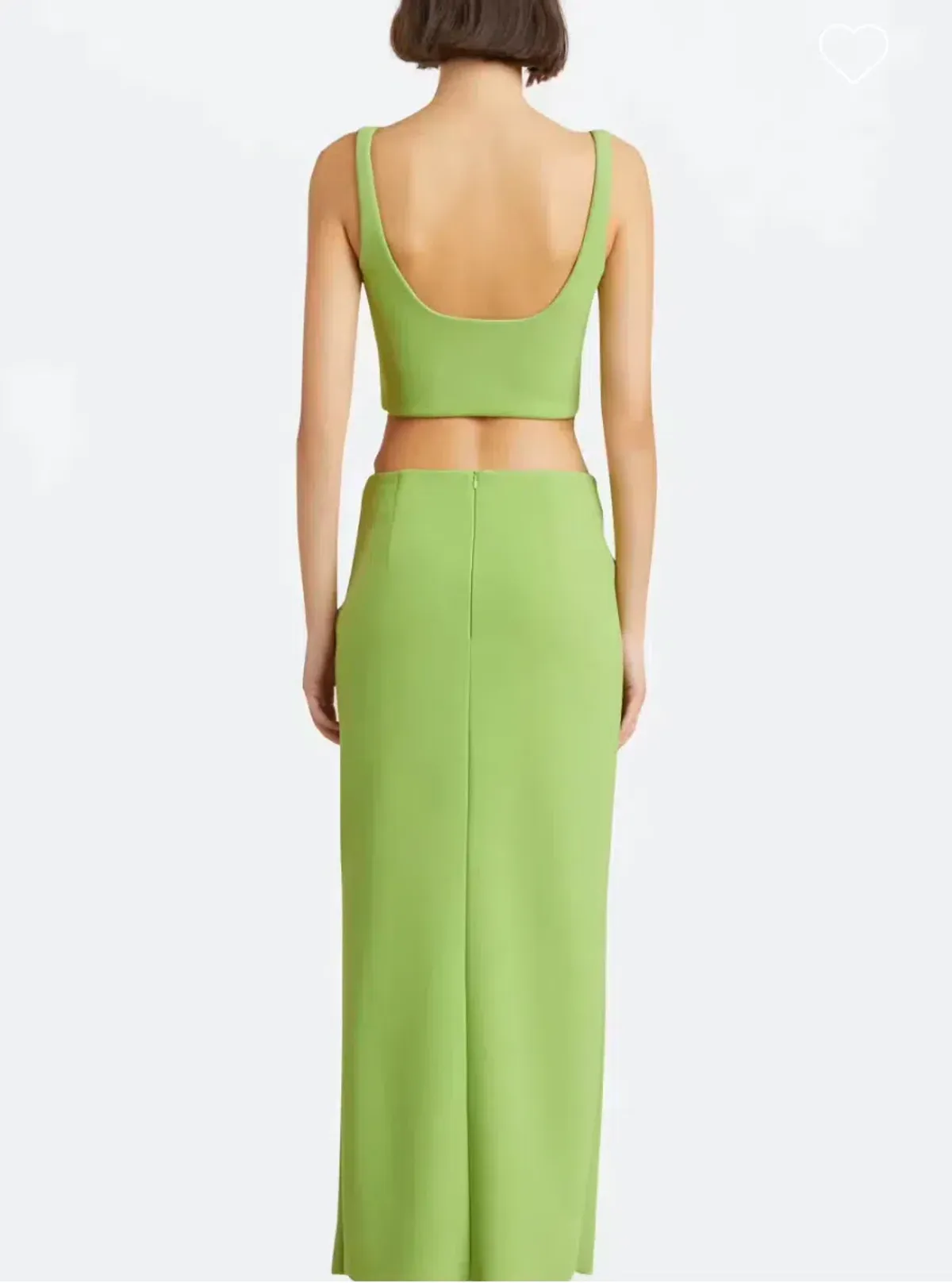 Bec & Bridge Karina Maxi Skirt & Bodice Sweet Pea Green Size 8 - Image 3