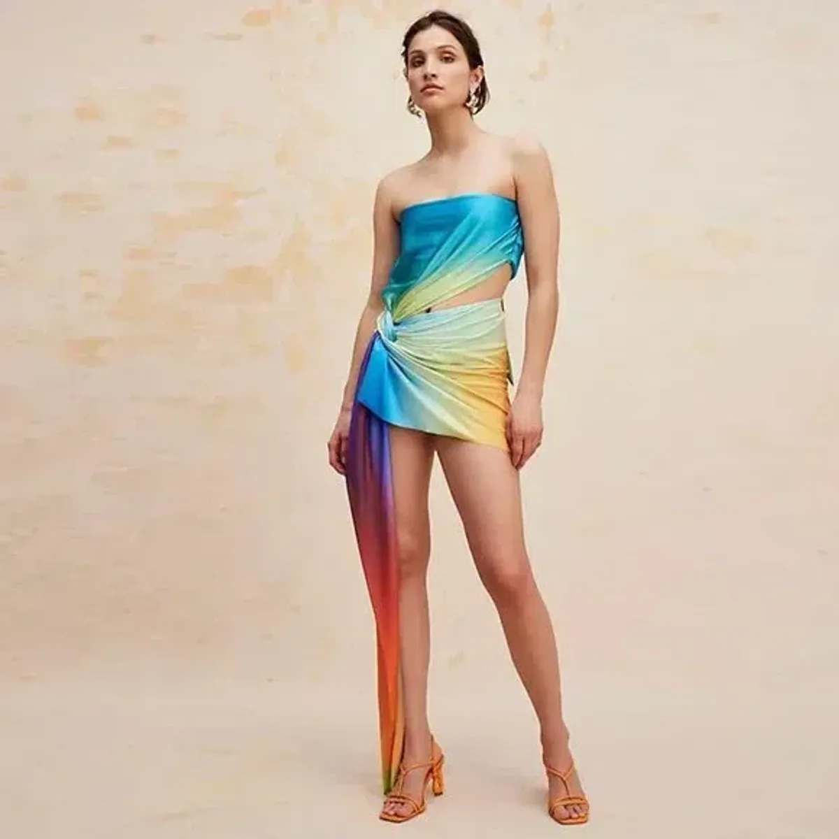 Baobab Mar Papagayo Mini Dress Print Size 10 - Image 4