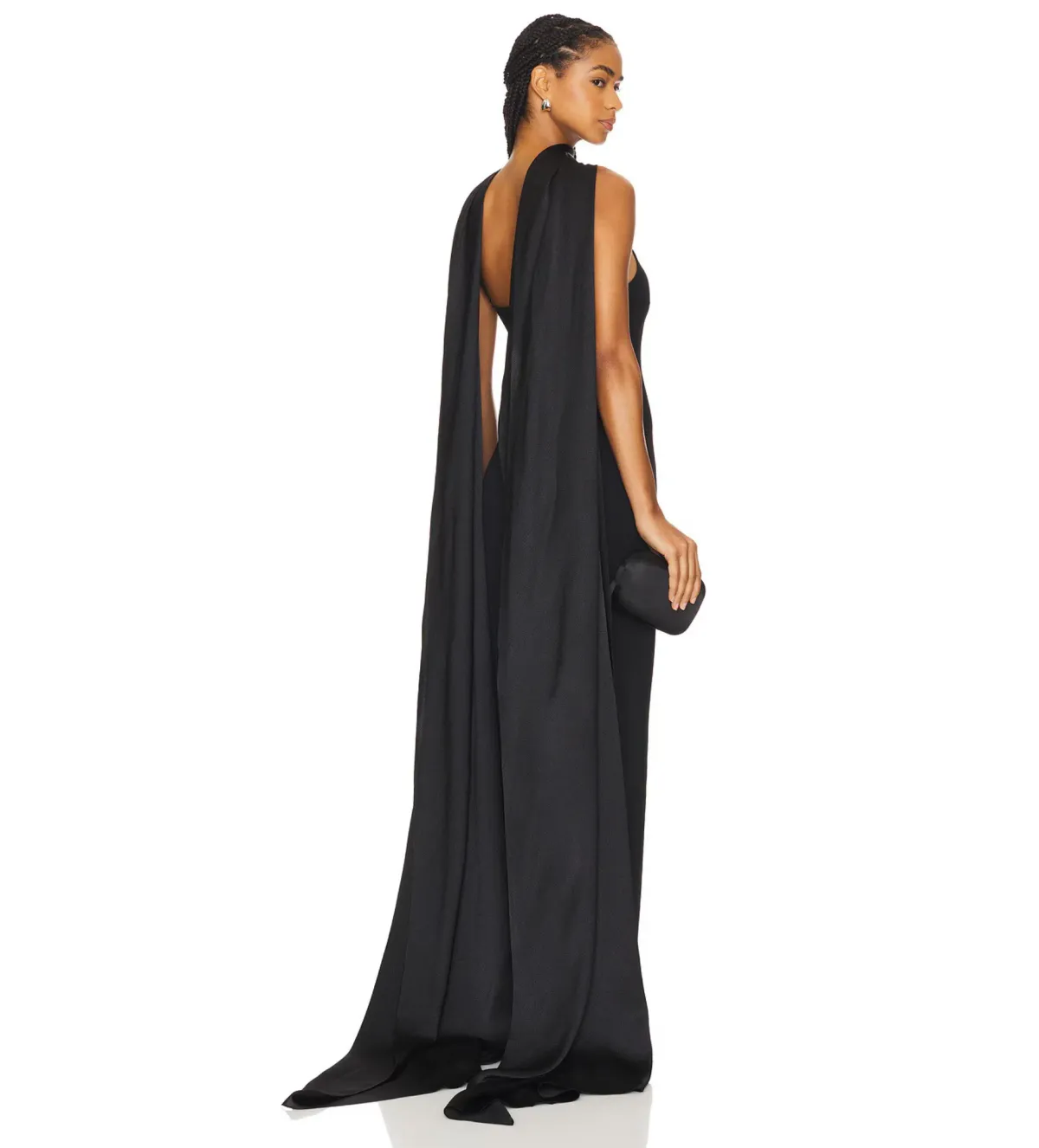 Solace London Ophelia Maxi Dress Black Size AU 12 - Image 3