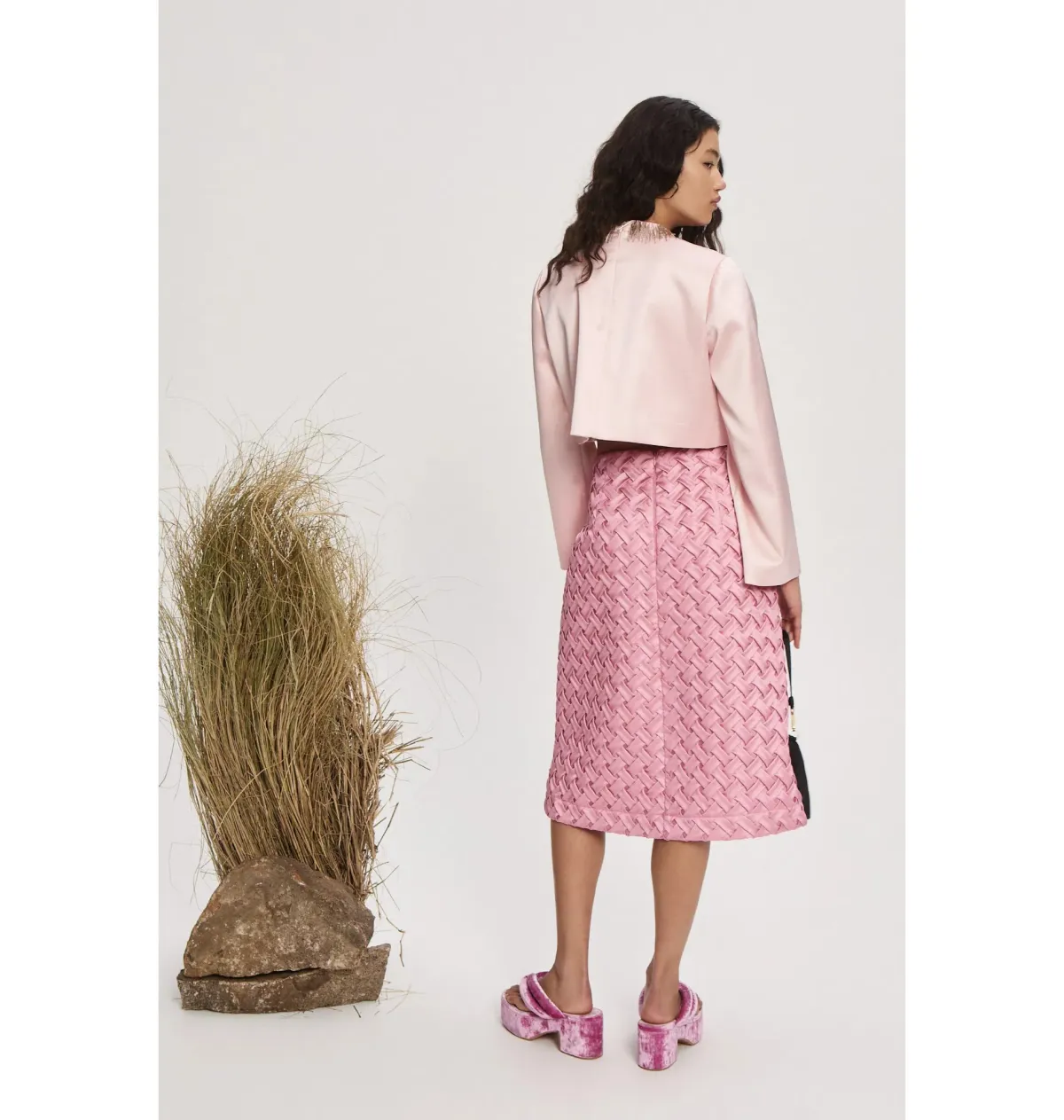 Alemais Inez Skirt & Cindy Embellished Exclusive Top Pink Size AU 14 - Image 3