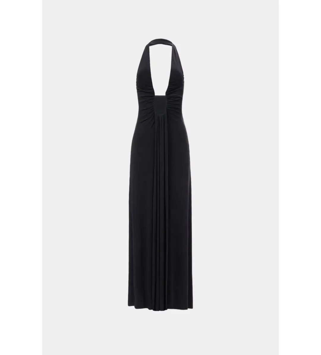 MISHA Jennifer Cupro Maxi Dress Black Size 8/S for rent on The Volte - main image