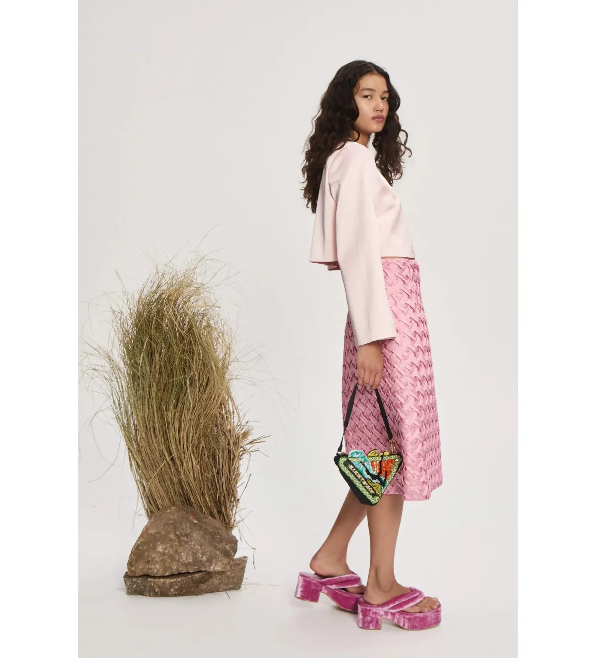 Alemais Inez Skirt In Pink Size 8 - Image 2