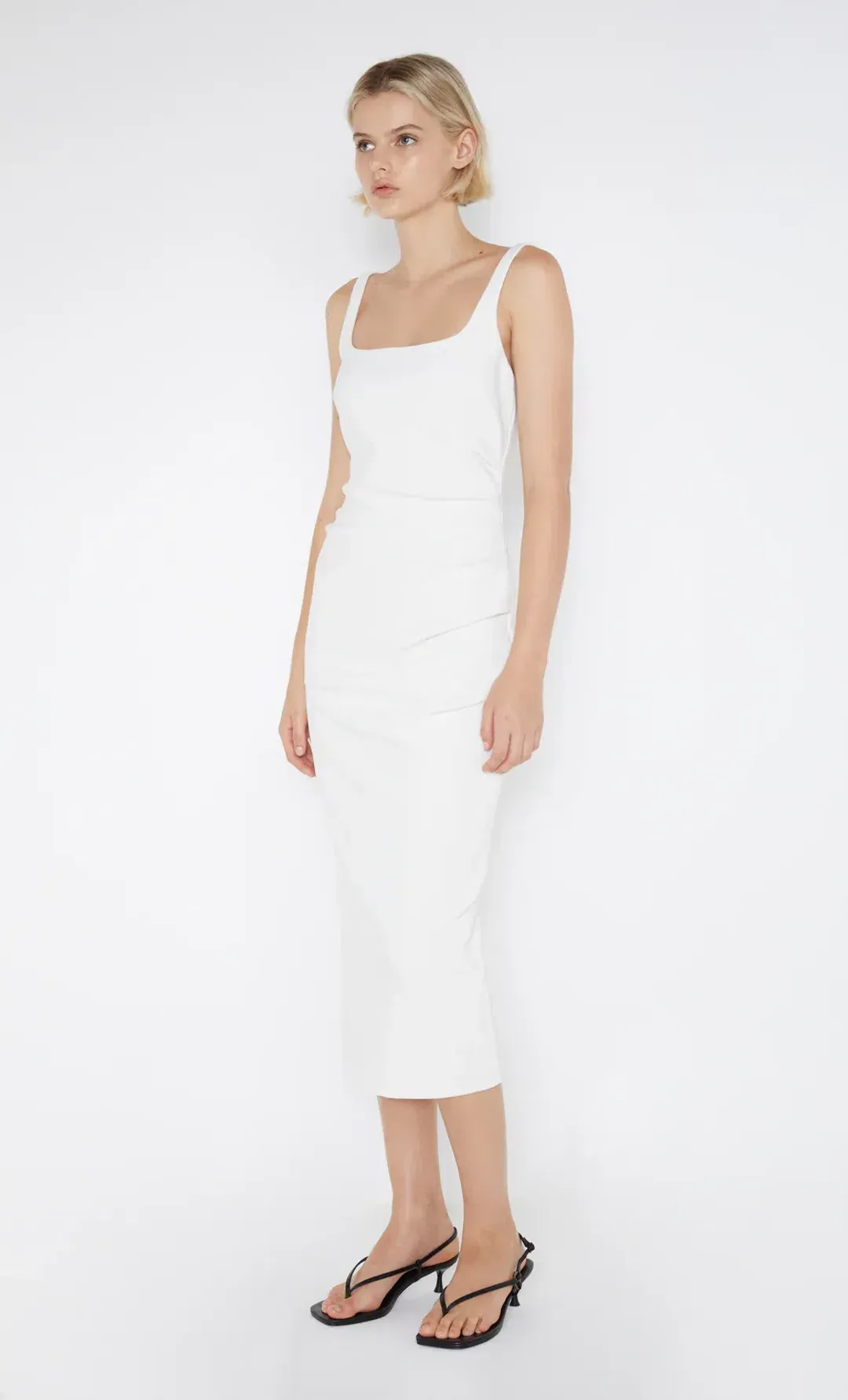 Bec & Bridge - Be Mine Square Neck Dress in  Ivory Size AU 8 for rent on The Volte - main image