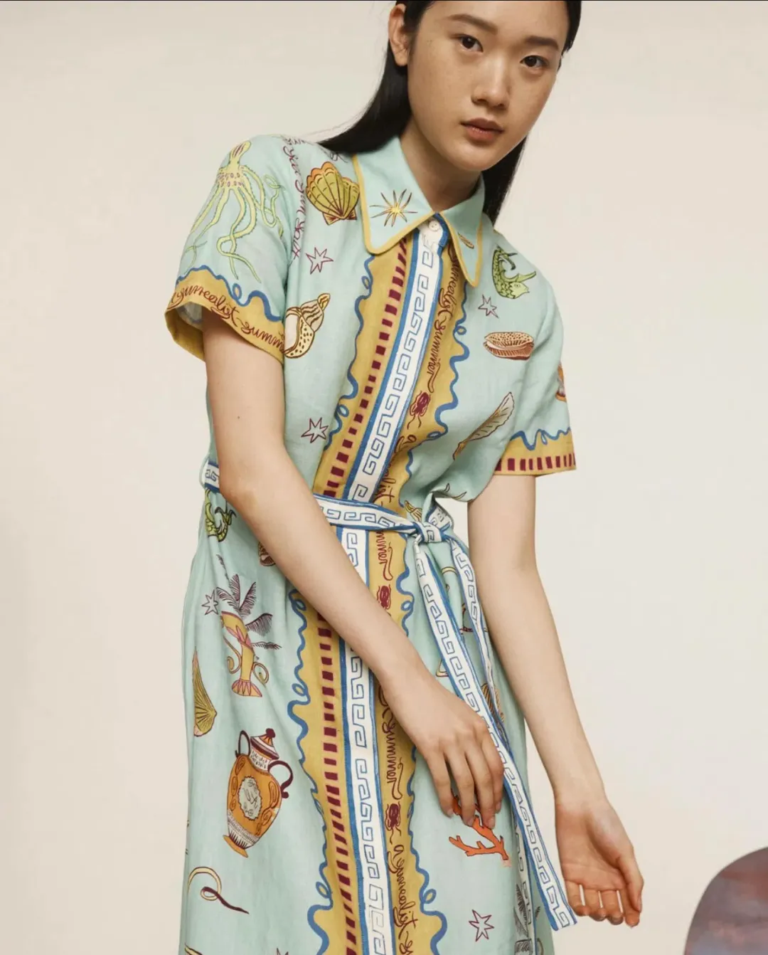 Alemais Surrealist Summer Shirtdress Size 16 for rent on The Volte - main image