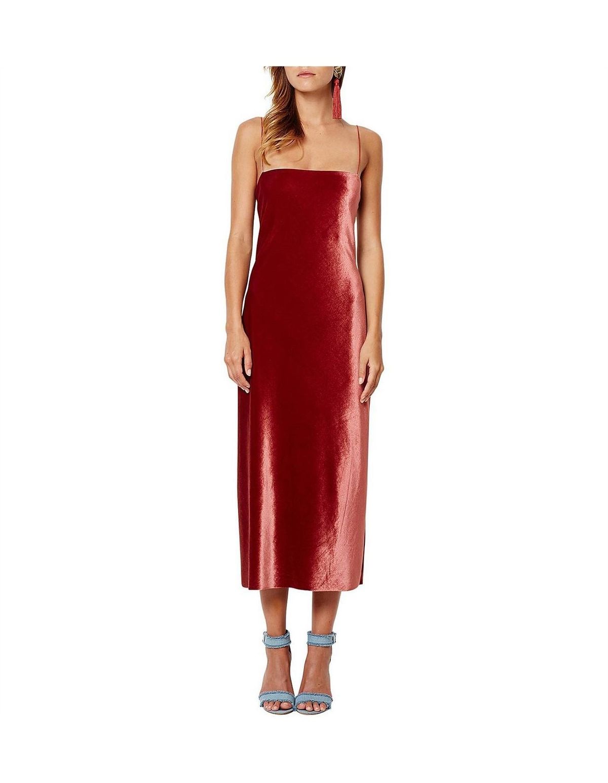 Bec and Bridge Velvet Ruba Rombic Slip Dress Size 8 - Image 1