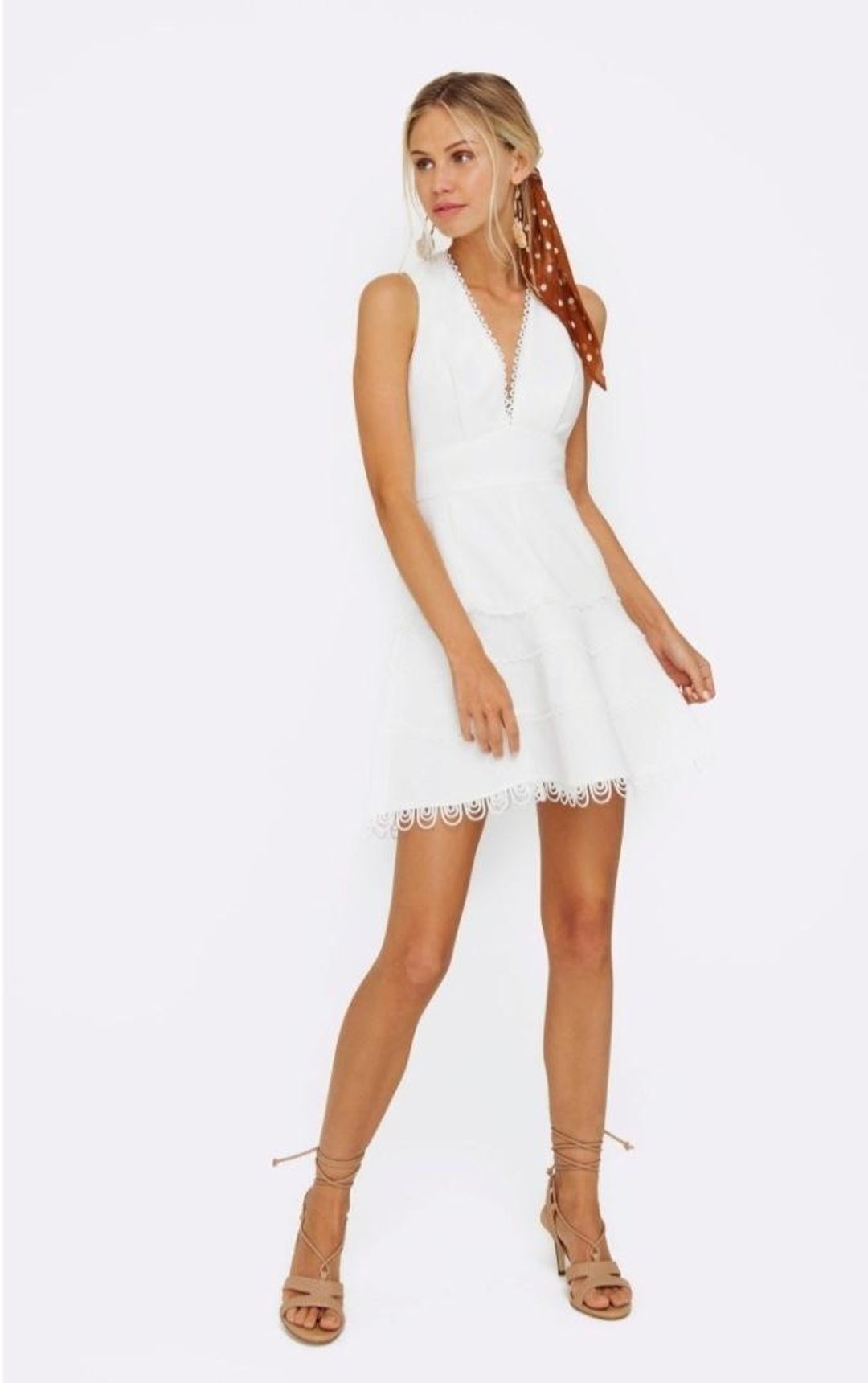 Sheike Paris Dress White Size 8 for rent on The Volte - main image