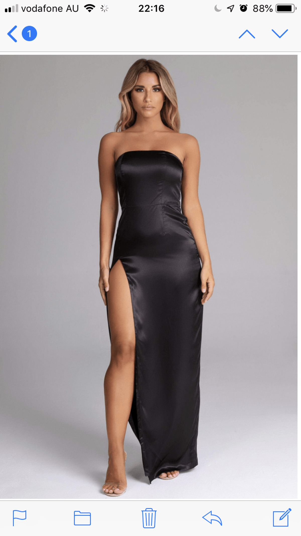 Evening Dress Size 12 - Image 1