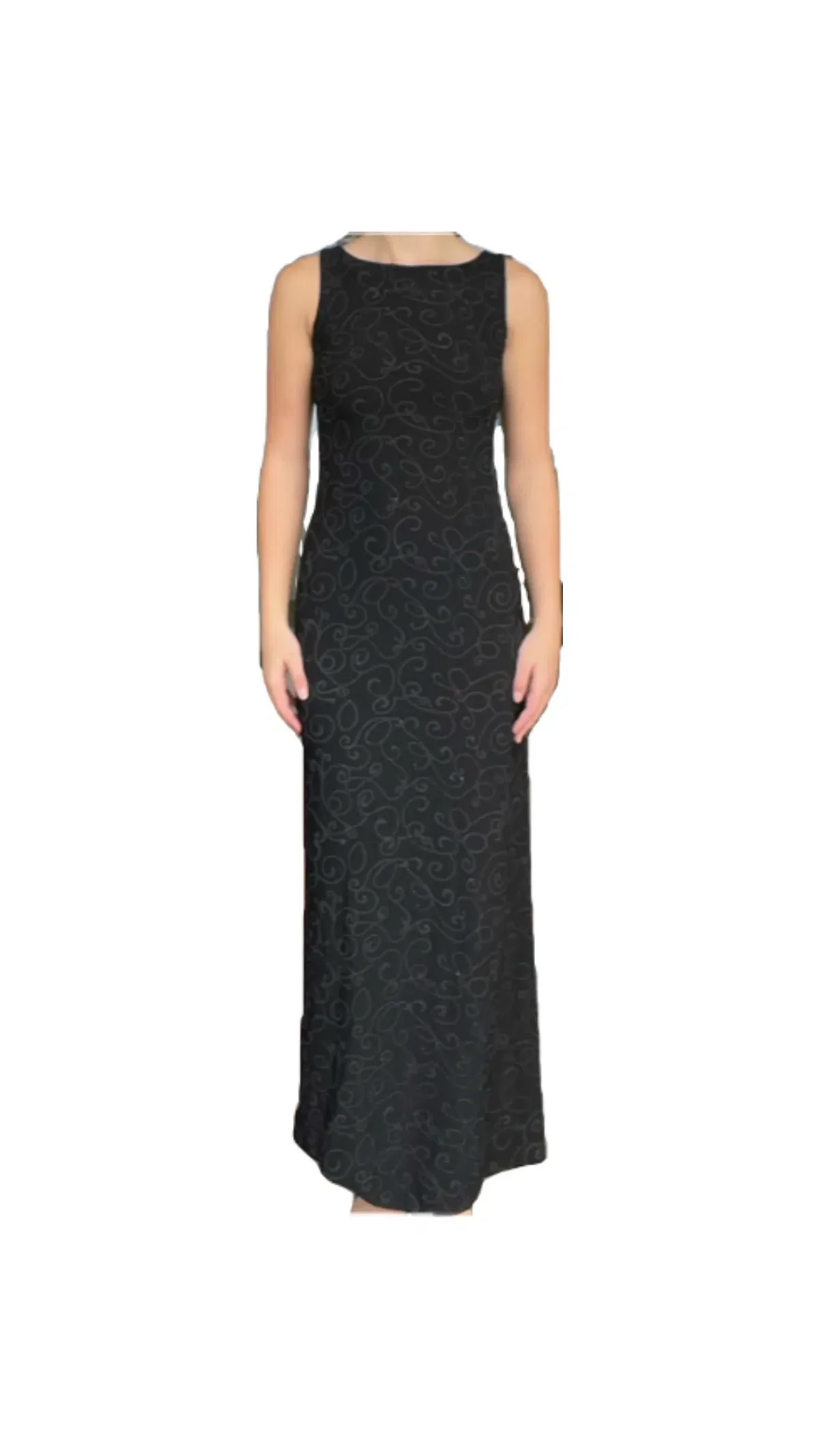 Vintage Black Beaded Gown Size AU 10 - Image 1
