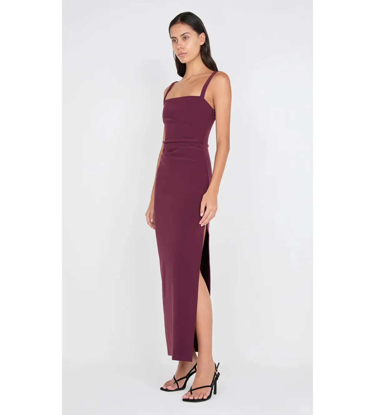 Bec & Bridge Leora Tuck Maxi Dress in Plun Size AU 6 - Image 2