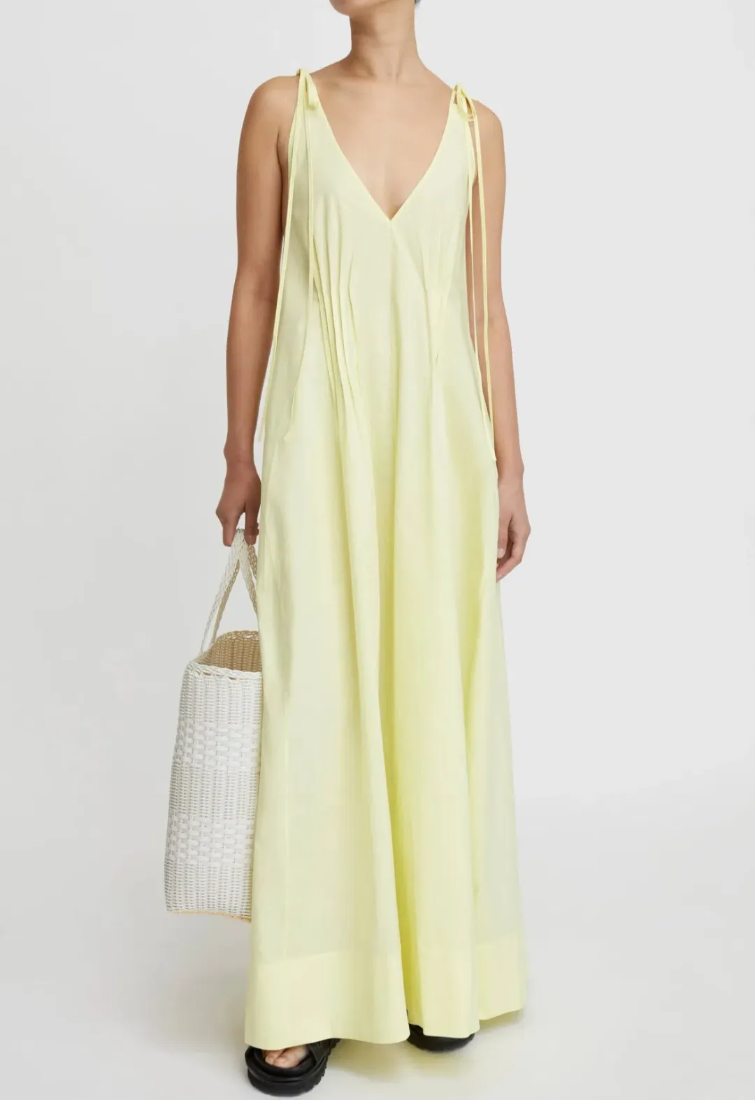 Lee Mathews Andy Maxi Dress Lemon Yellow Size 14 for rent on The Volte - main image