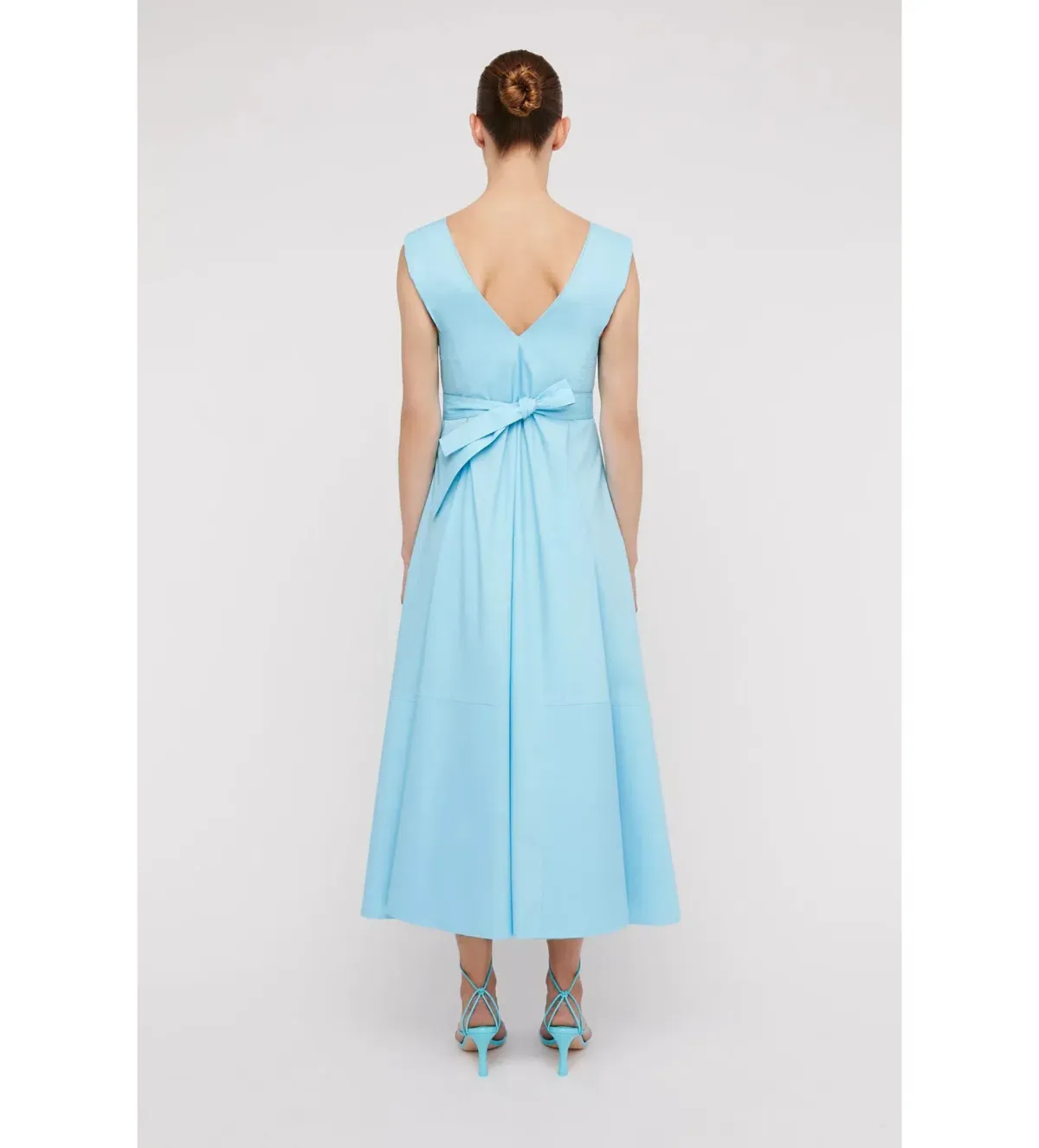 Scanlan Theodore Parachute Panelled Midi Dress in Sky Blue Size S / AU 8 - Image 3