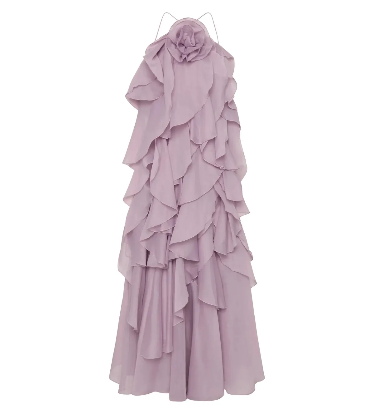 Aje Pandorea Layered Maxi Dress in Lilac Size AU 6 - Image 2