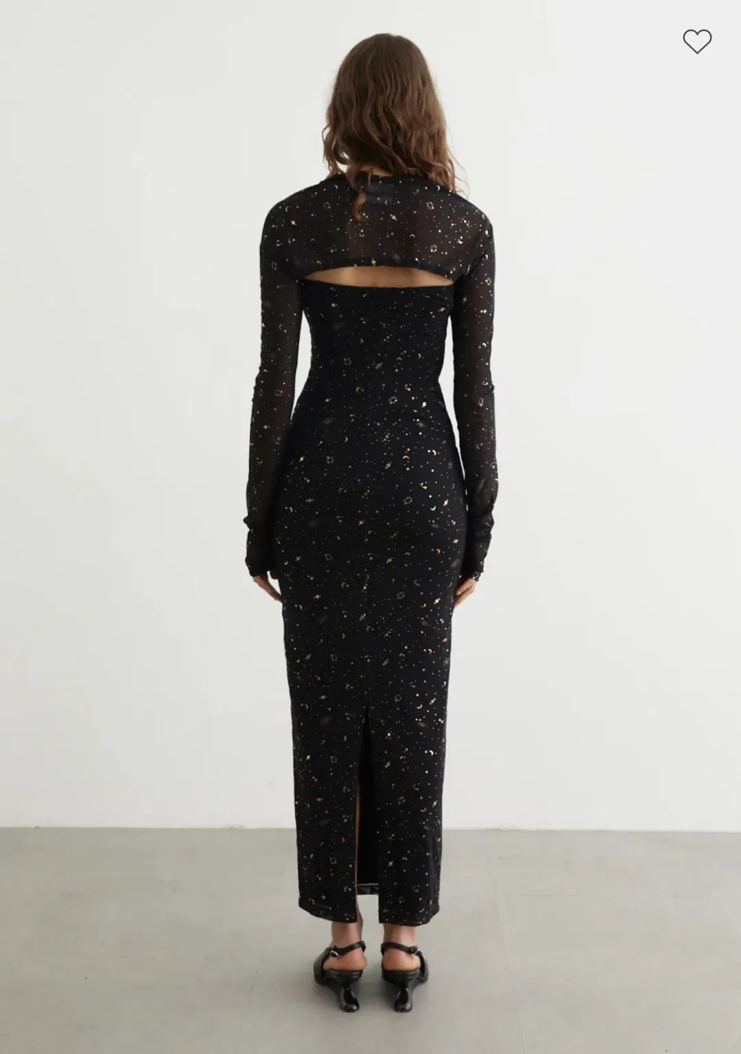 Paris Georgia Galaxy Maxi Dress Shrug Black Size AU 8 for rent on The Volte - main image