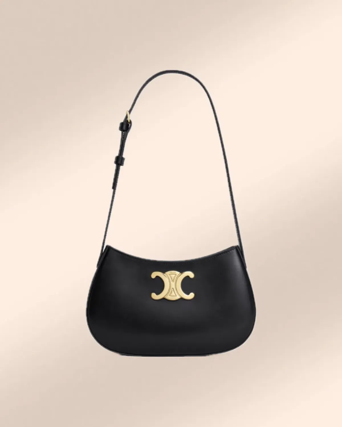 Celine Tilly Medium Calfskin Bag in Black - Image 1