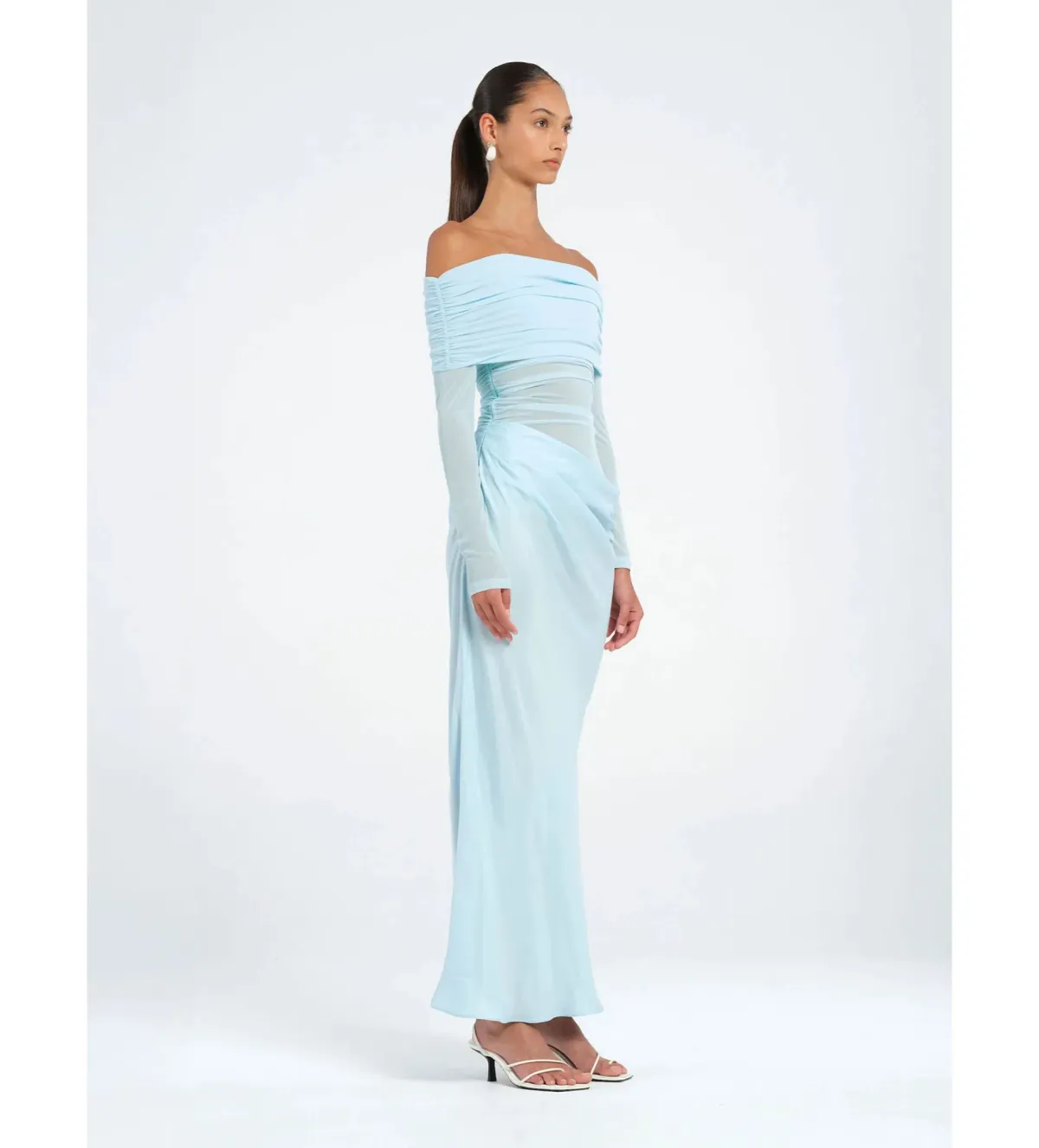 Benni Yasmin Maxi Dress Baby Blue Size 8 - Image 2