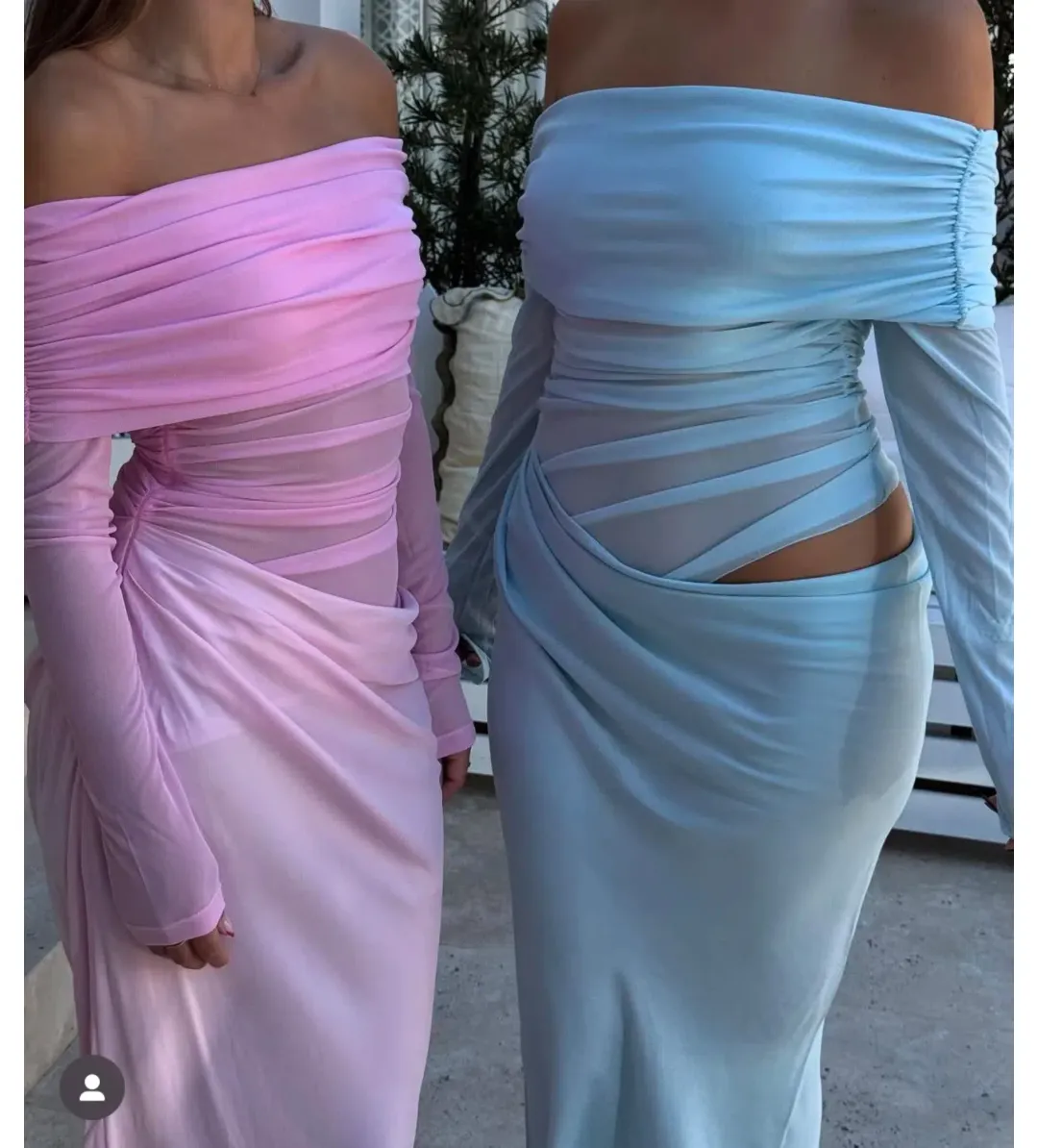 Benni Yasmin Maxi Dress Baby Blue Size 8 for rent on The Volte - main image