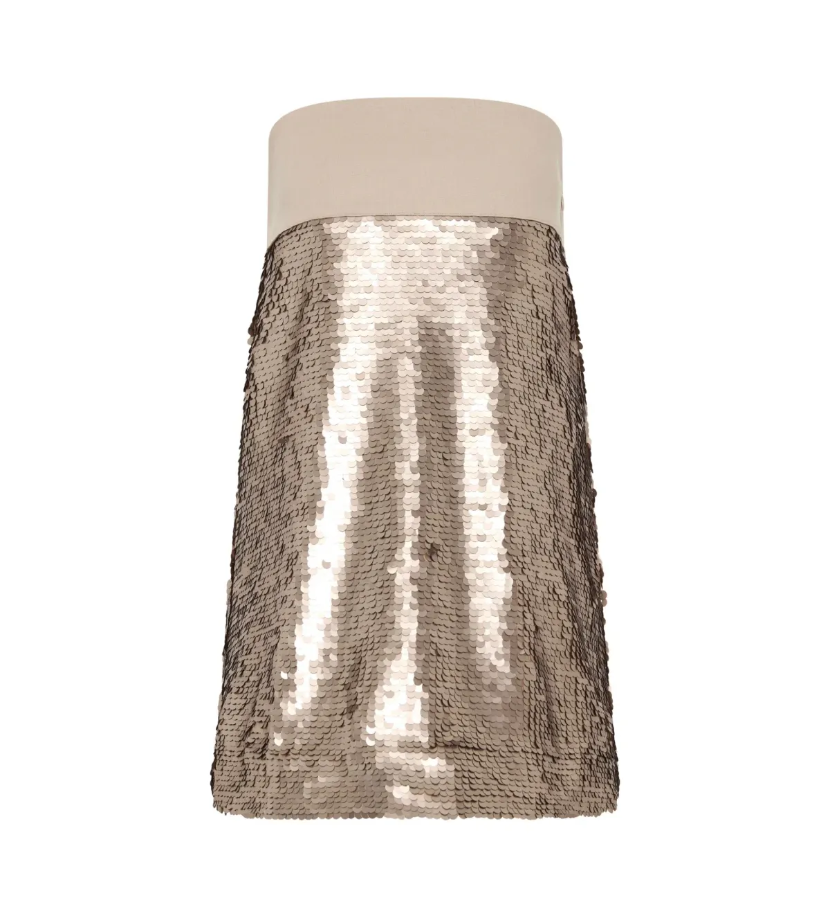 Aje Nebula Mini Dress in Champagne Sequin Size AU 6 - Image 5
