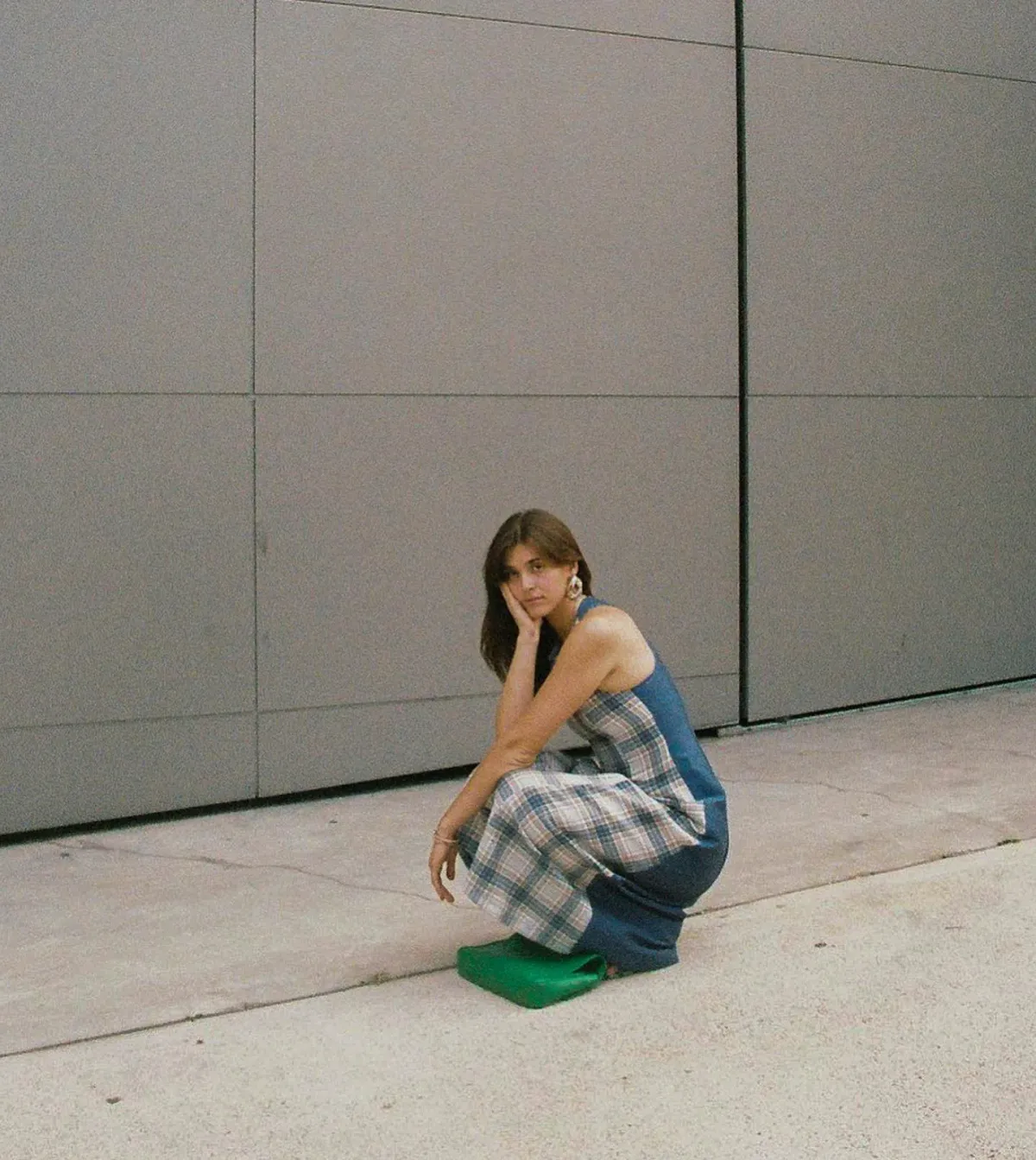 Katharina Lou Annabel Dress In Blue Beige Size 14  - Image 6