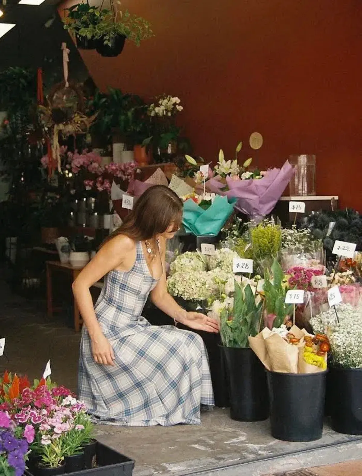 Katharina Lou Annabel Dress In Blue Beige Size 14  - Image 7