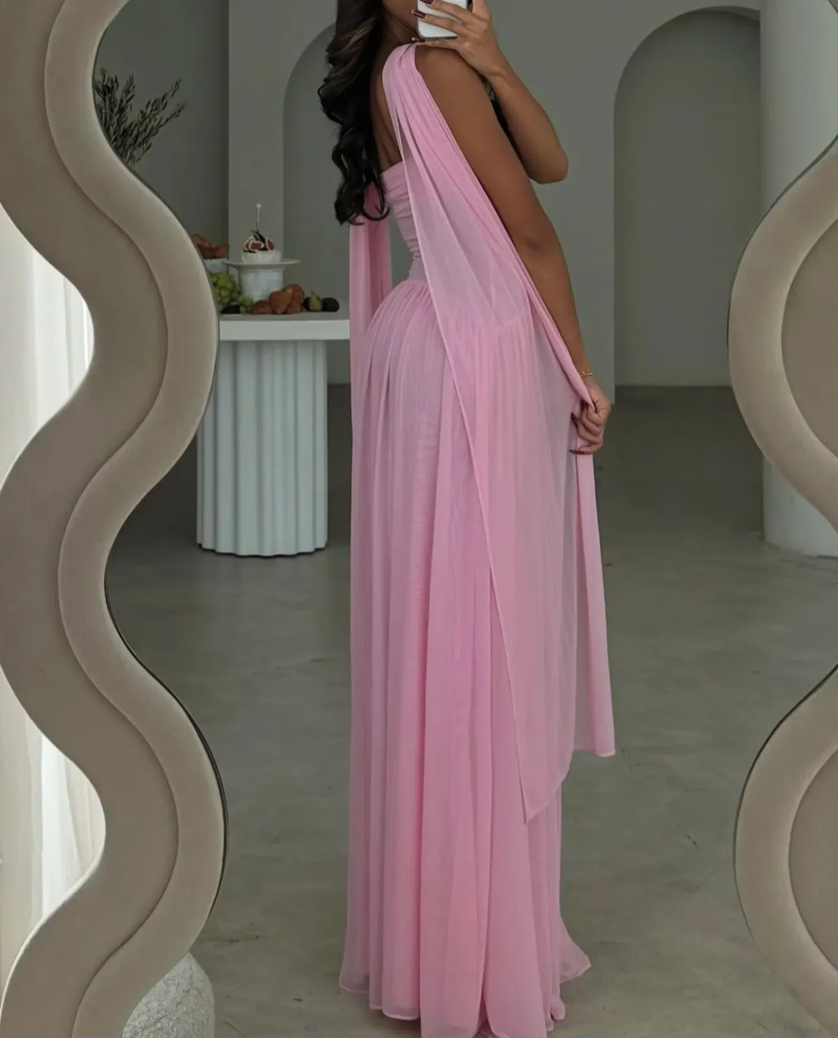 Rahaella Santana Ophelia Dress Maxi Pink Size AU 6 - Image 5