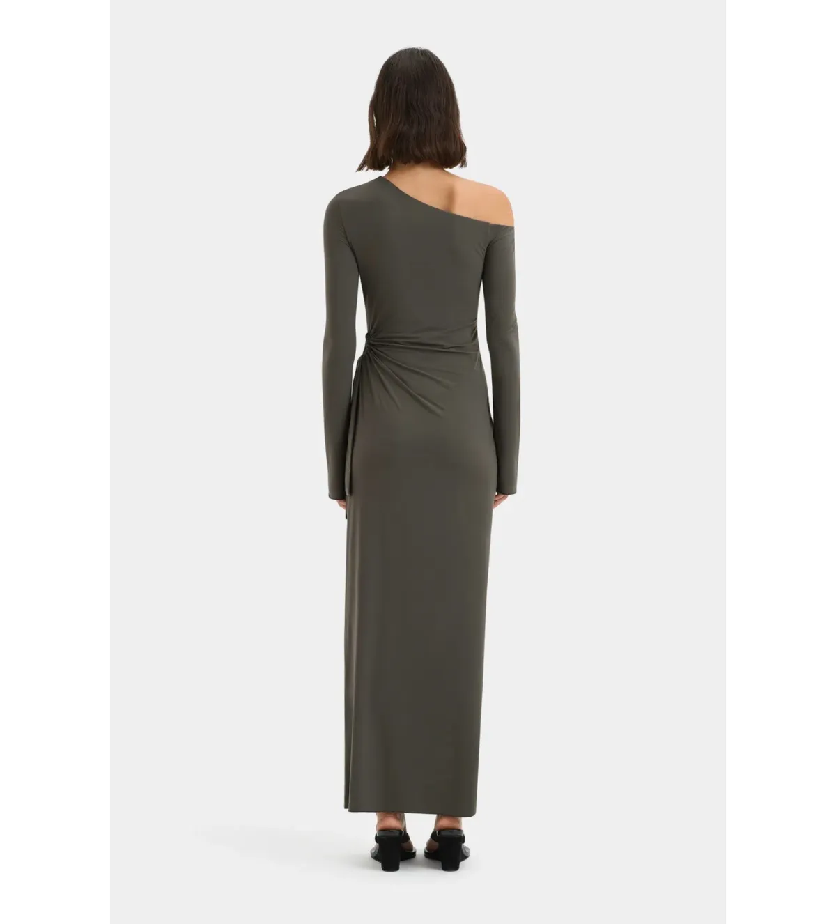Sir the Label Hana Tie Maxi Dress Charcoal Size 2/AU 10 - Image 3