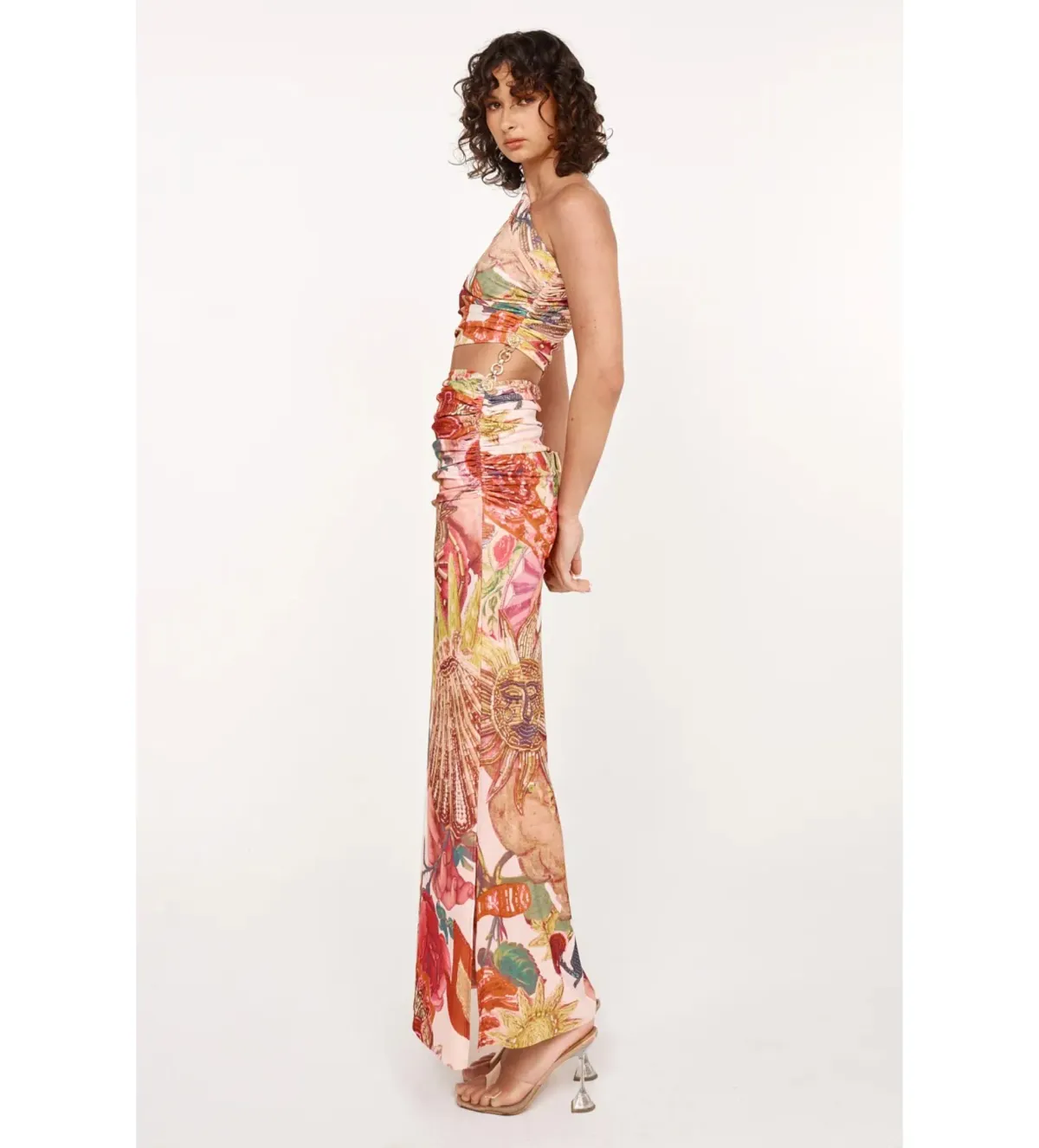 She is OLLÁ Ophelia Maxi Dress Victor Print Size AU 8 - Image 3