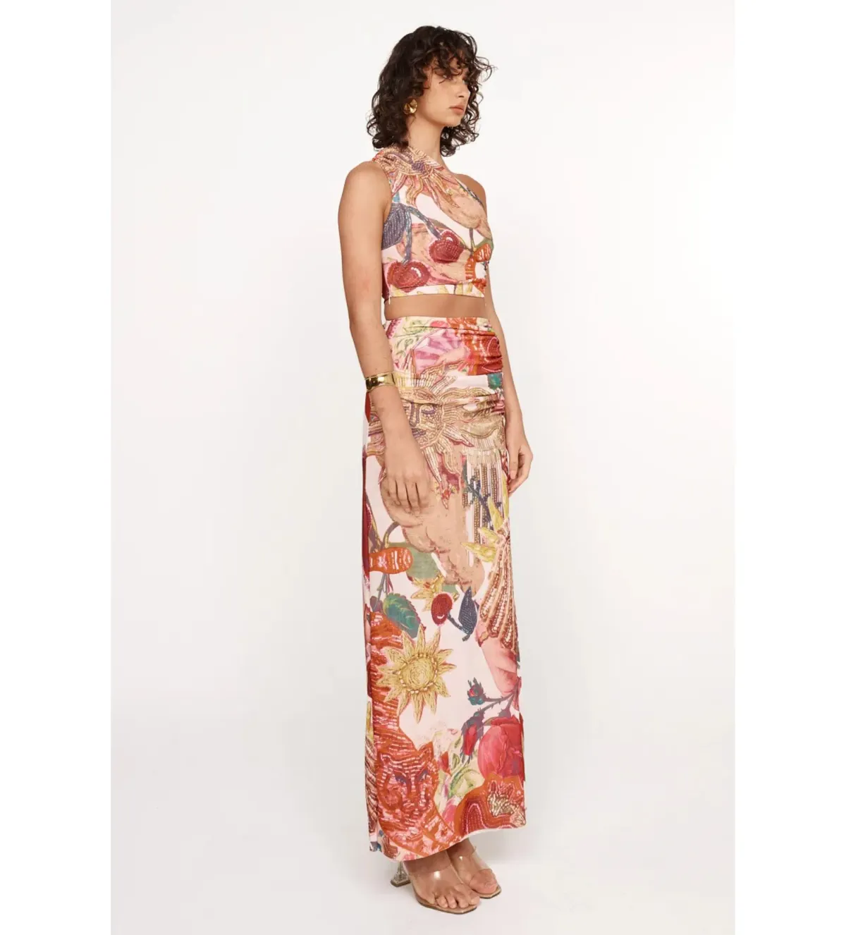 She is OLLÁ Ophelia Maxi Dress Victor Print Size AU 8 - Image 4