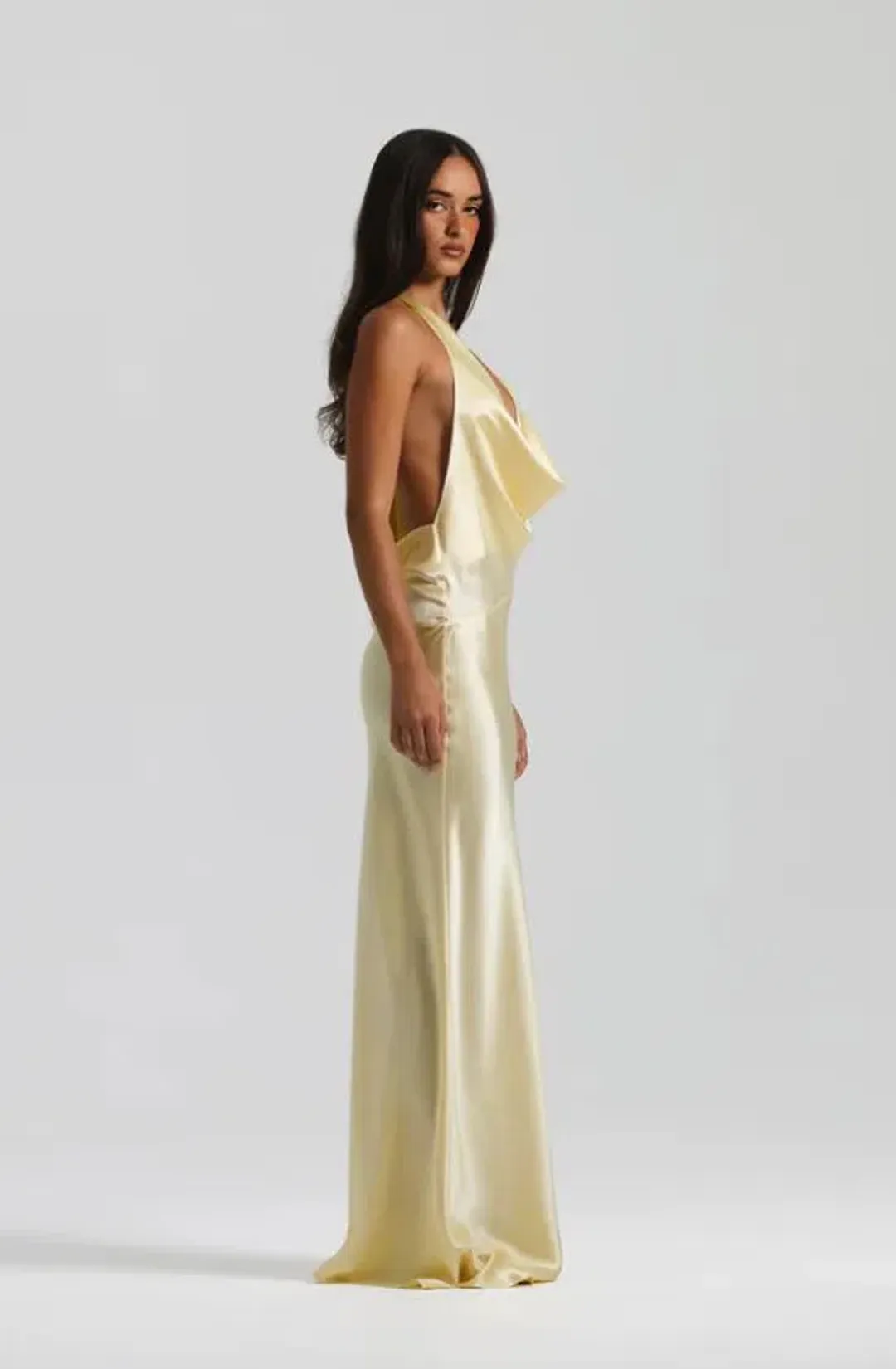 Natalie Rolt Gabi Gown in Lemon Size 8 for rent on The Volte - main image