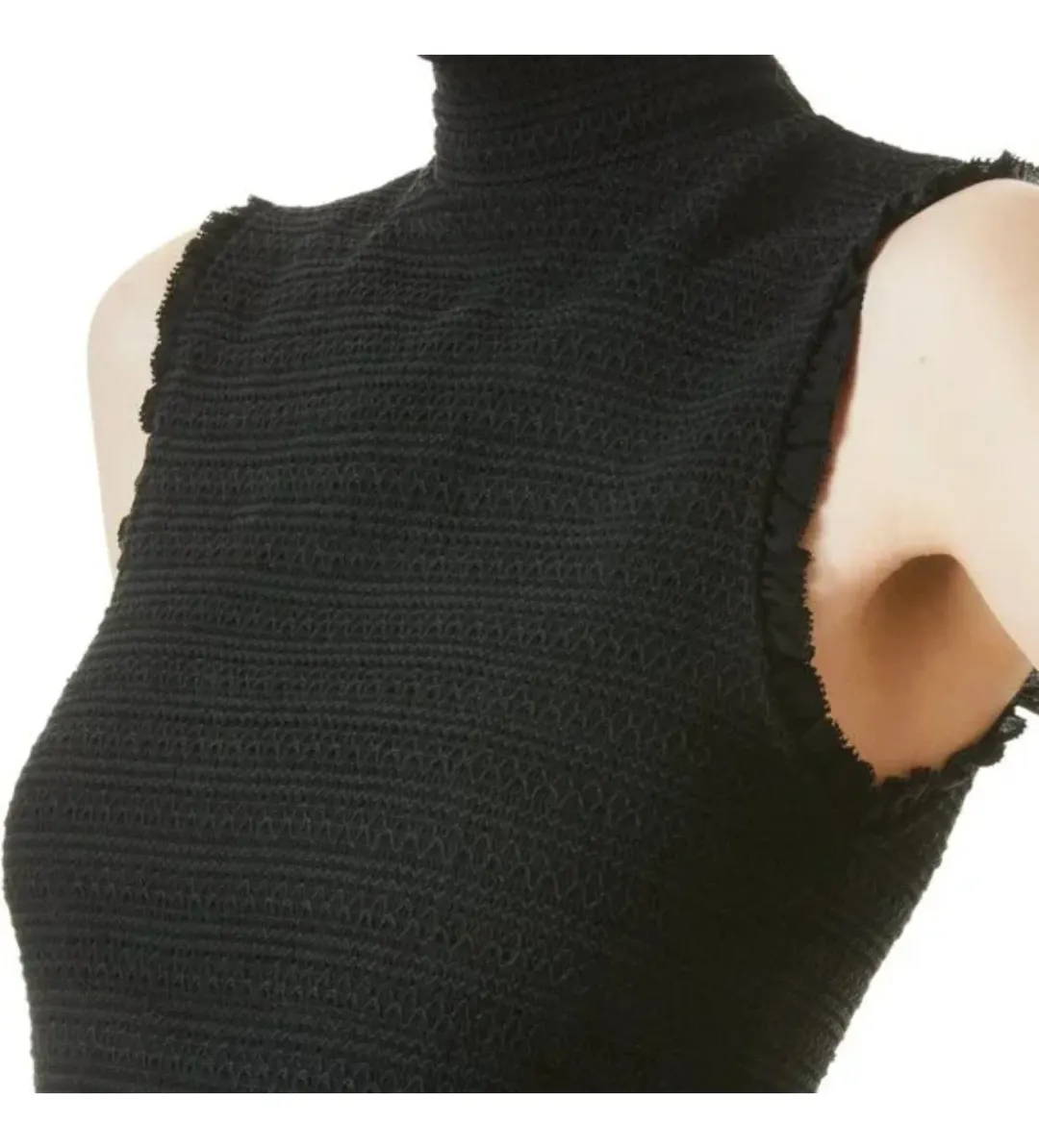 Alice & Olivia Barrett Shirred Crepe and Velvet Mini Dress Size AU 12 for rent on The Volte - main image