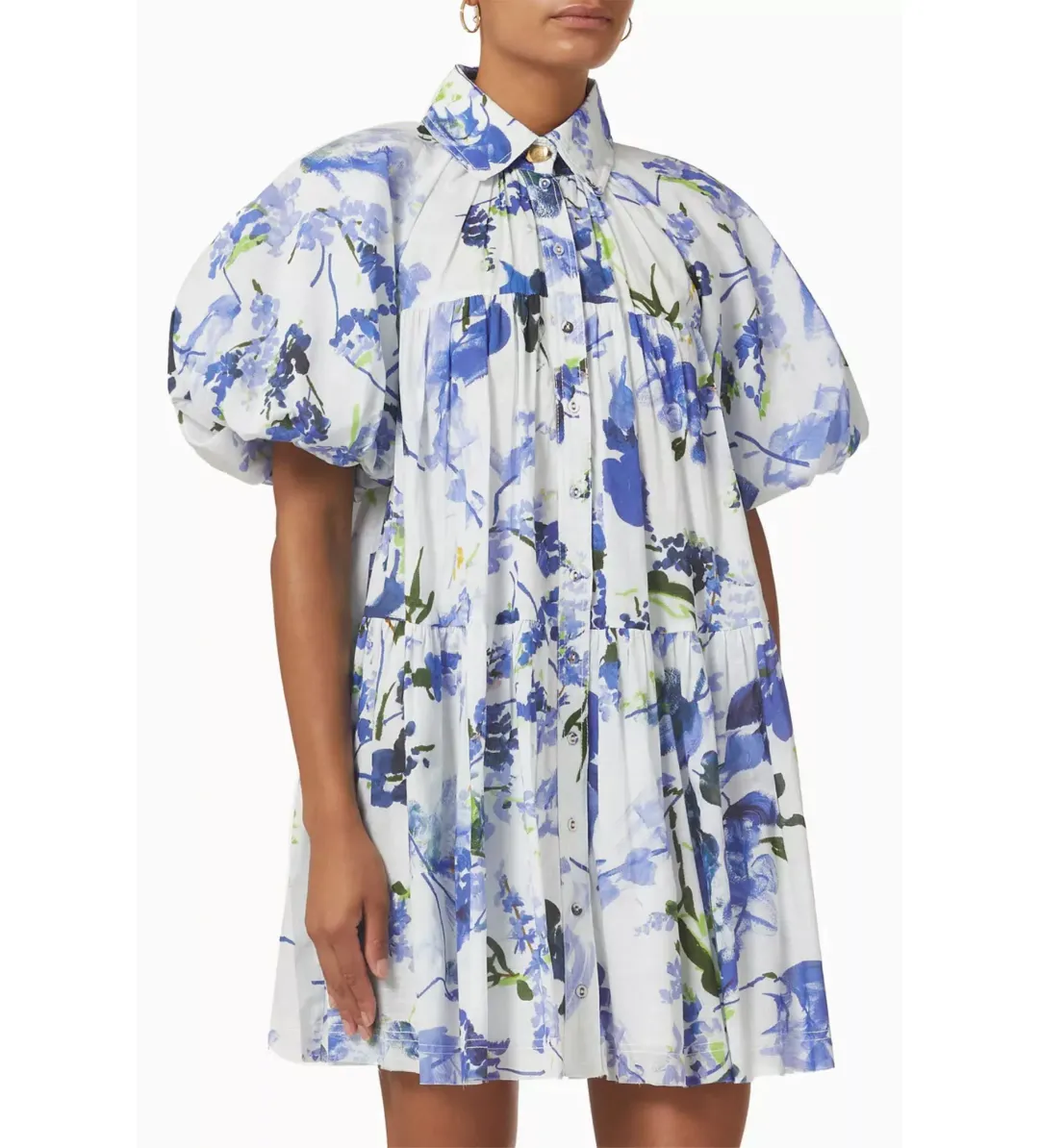 Aje Pablo Smock Mini Dress in Cotton Size AU 12 for rent on The Volte - main image