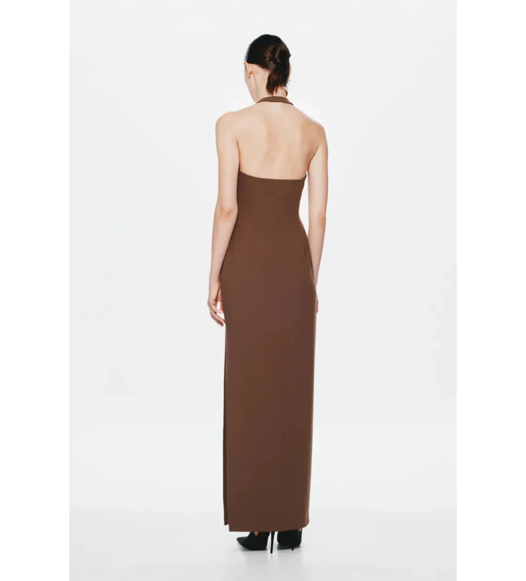 MISHA The Alusia Maxi Dress in Mink Size 8/S for rent on The Volte - main image
