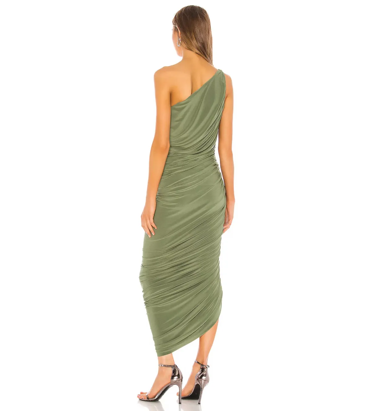 Norma Kamali Diana Gown in Celadon Size M / AU 10 - Image 4