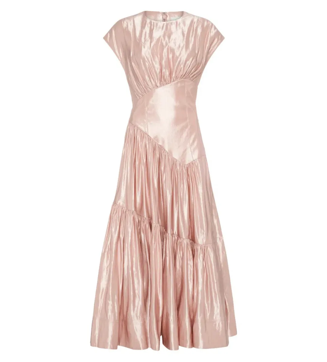 Aje Serendipity Reflection Midi Dress Blush Pink Size 12 for rent on The Volte - main image
