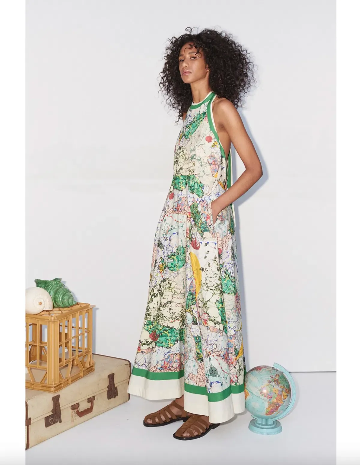 Alemais Odyssey Halter Midi Dress Multi Size 10  - Image 2