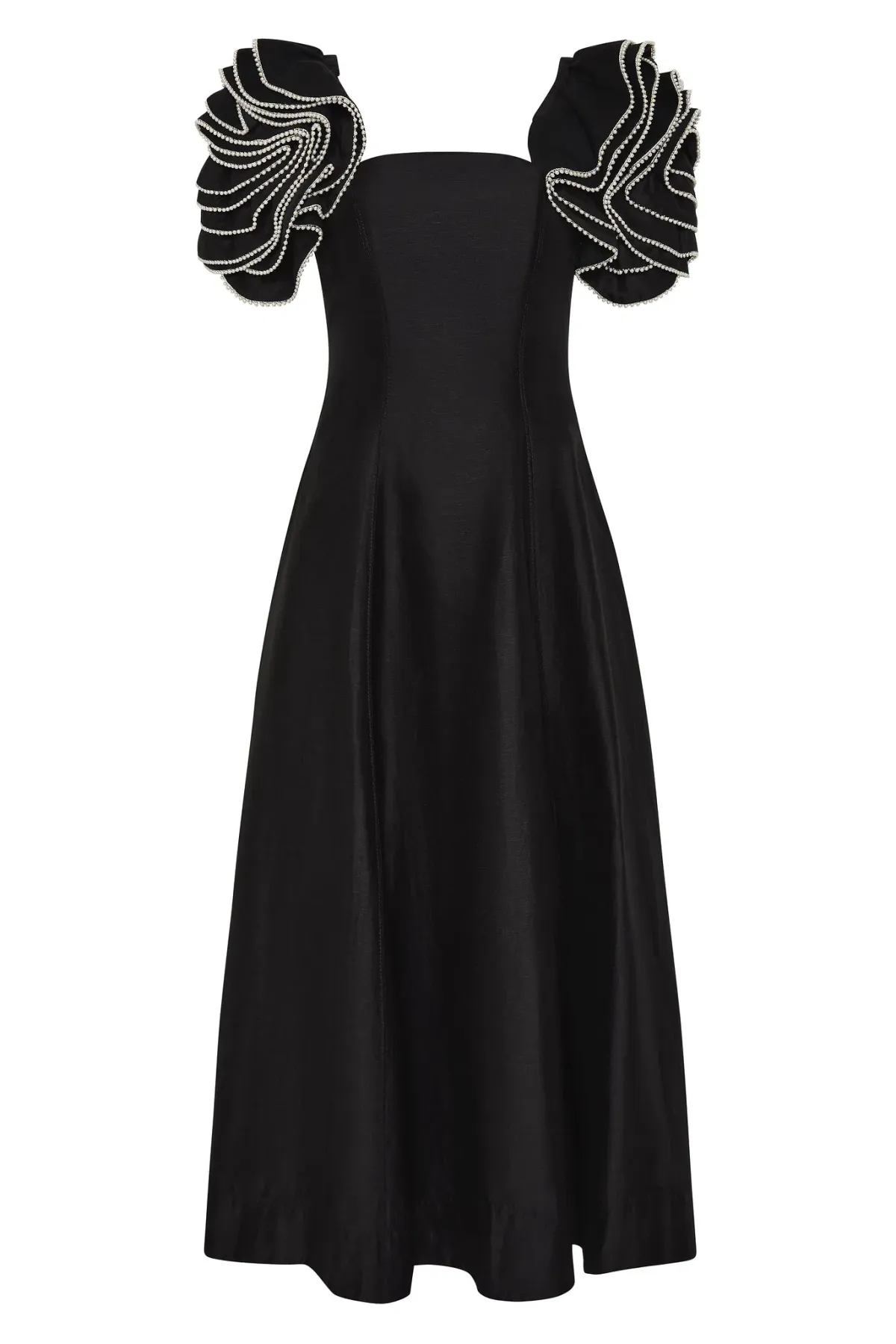 Aje Twyla Midi Dress Black Size 14 - Image 4