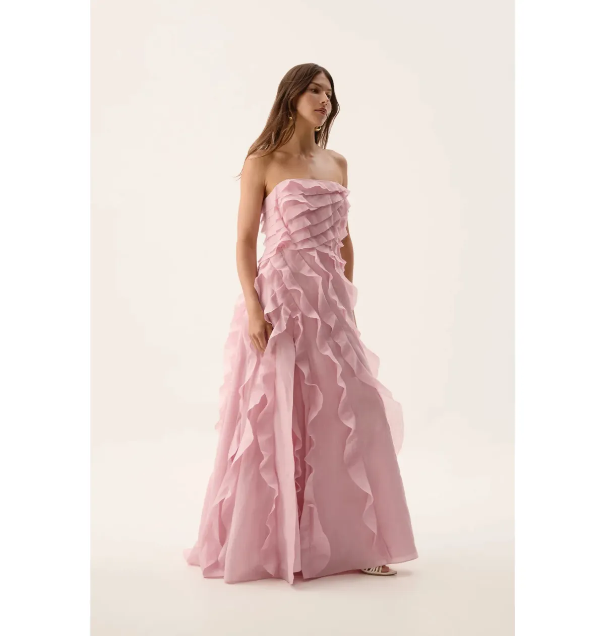 Aje Allairie Gown Chalk Pink Size 14 - Image 2