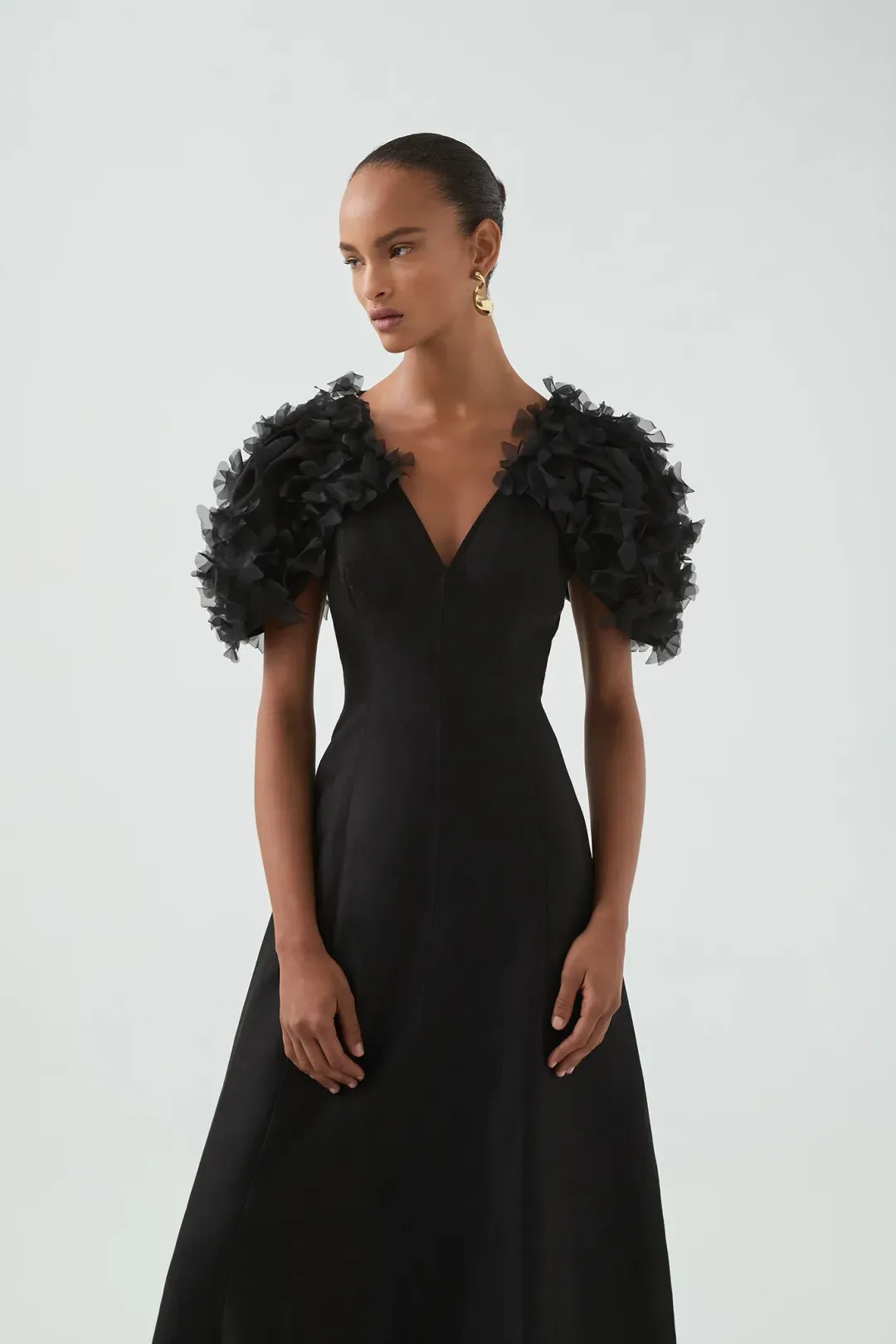 Aje Muse Maxi Dress Black  Size 16 for rent on The Volte - main image