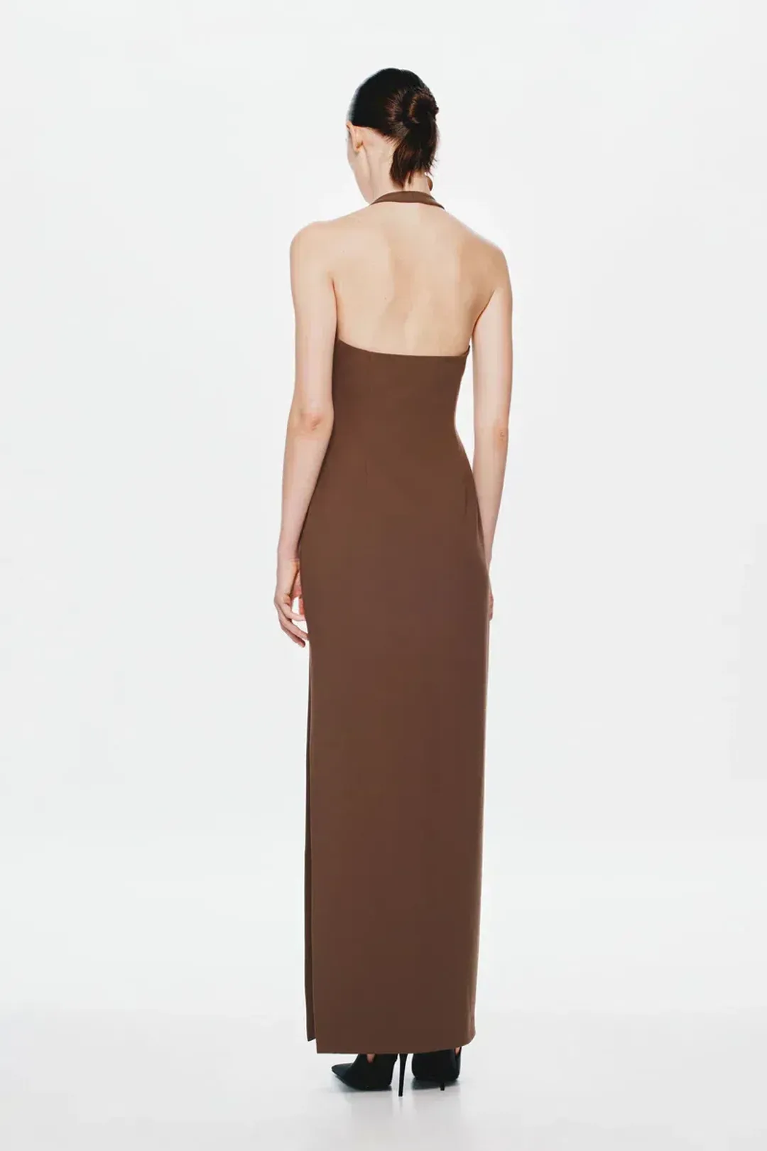 Misha The Alusia Maxi Dress Mink Brown Size 10/M for rent on The Volte - main image