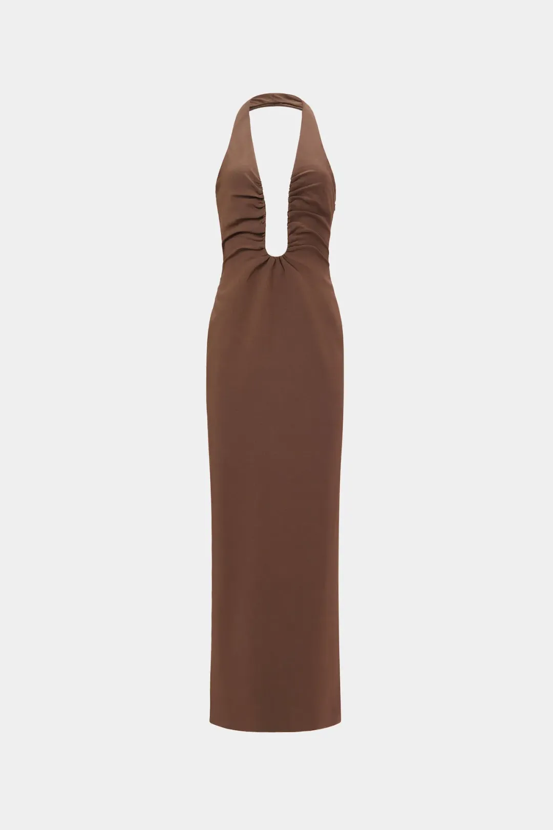 Misha The Alusia Maxi Dress Mink Brown Size 10/M for rent on The Volte - main image