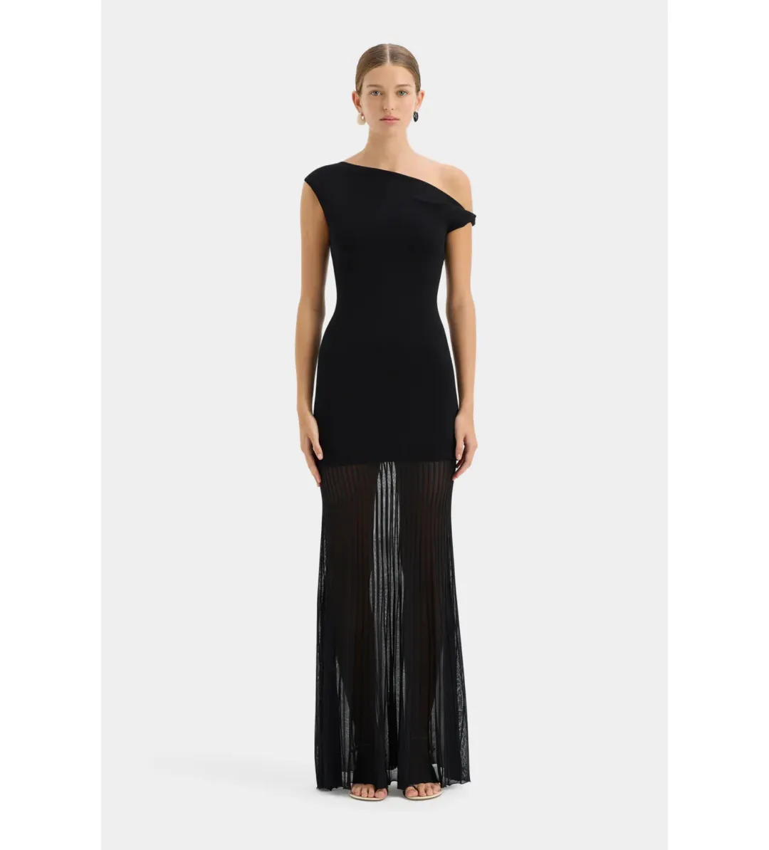 Sir The Label Indigo Twist Maxi Dress in Black  Size 4 / AU 14 for rent on The Volte - main image