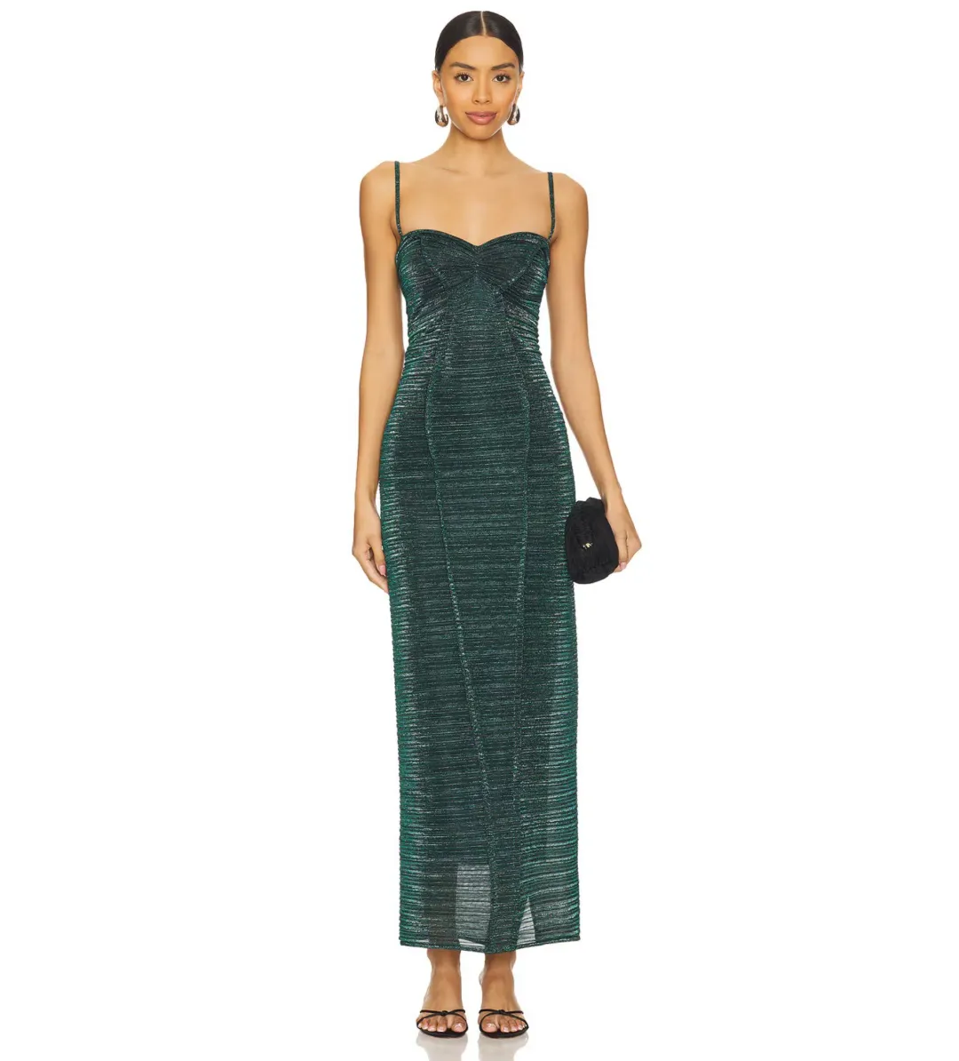 Georgia Hardinge Element Maxi Dress Bottle Green Size AU 10 for rent on The Volte - main image